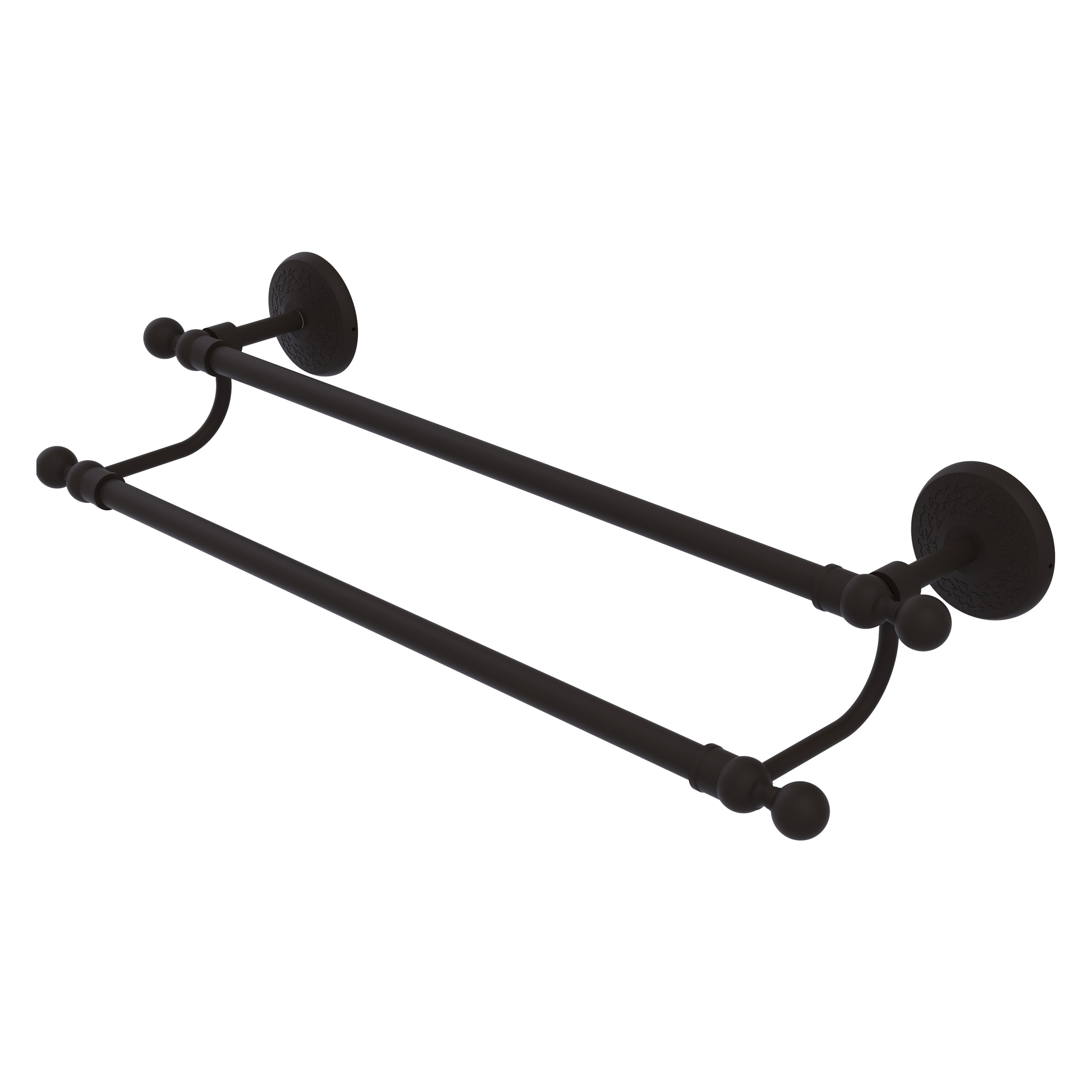 Allied Brass MC-72/30-ORB Monte Carlo 30-in double Oil-rubbed bronze Wall mount Double Towel Bar