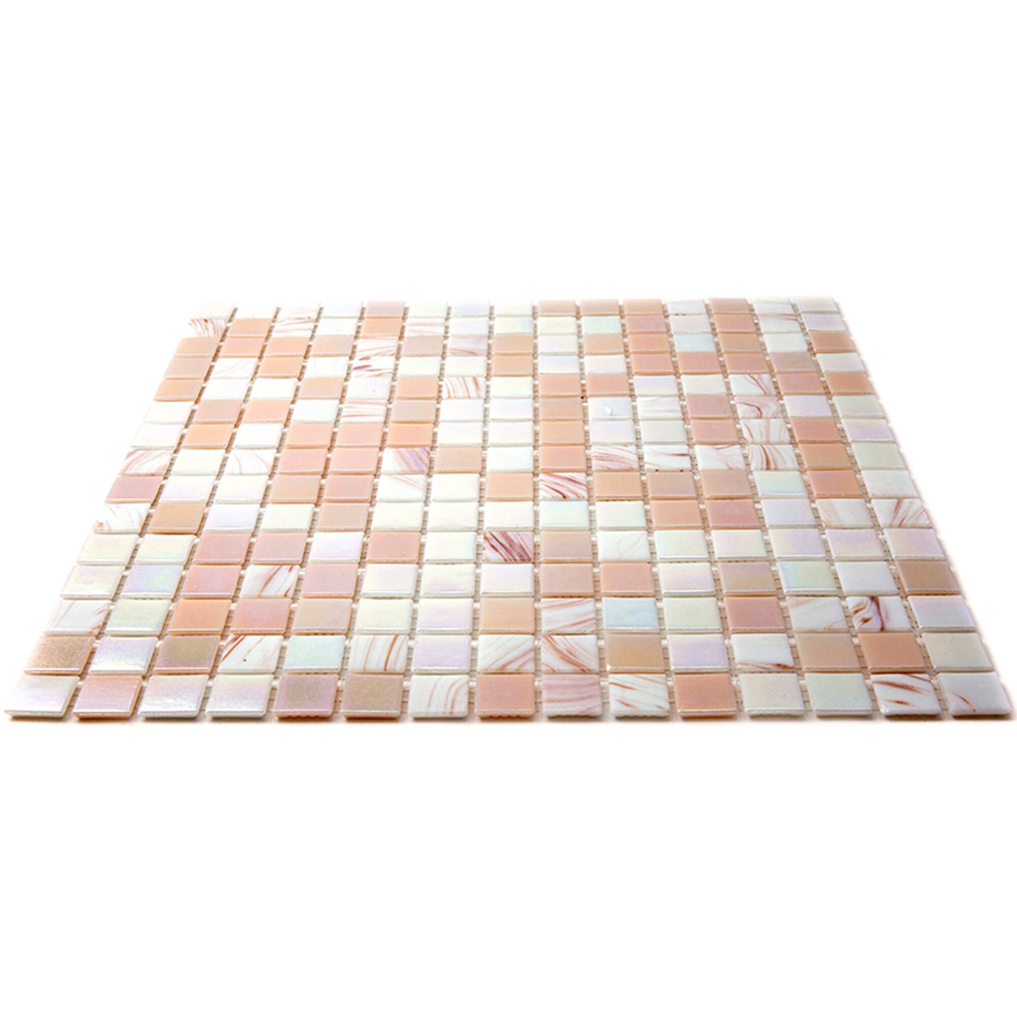 Apollo Tile Skosh Ecru Beige 11-1/2-in x 11-1/2-in Glossy Glass Uniform Squares Floor and Wall Tile (18.69-sq. ft/ Carton)