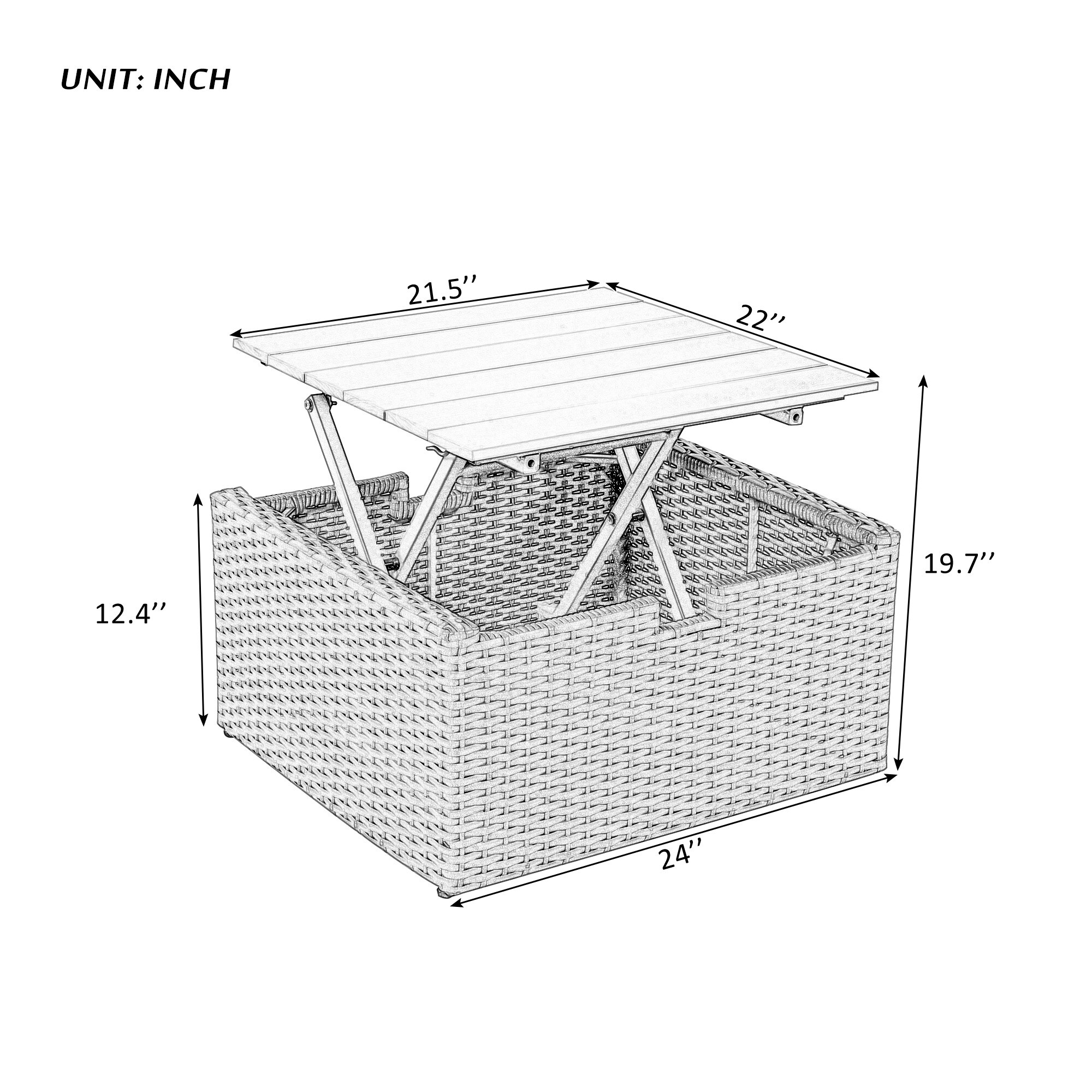 Direct Wicker DWS-399AAE-GR Patio-Conversation-Sets - View #20