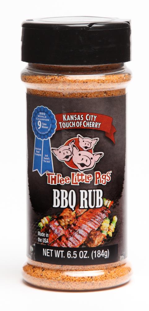 Three Little Pigs 6.5 oz Cherry Seasoning Blend - Sweet & Smoky BBQ Rub ...