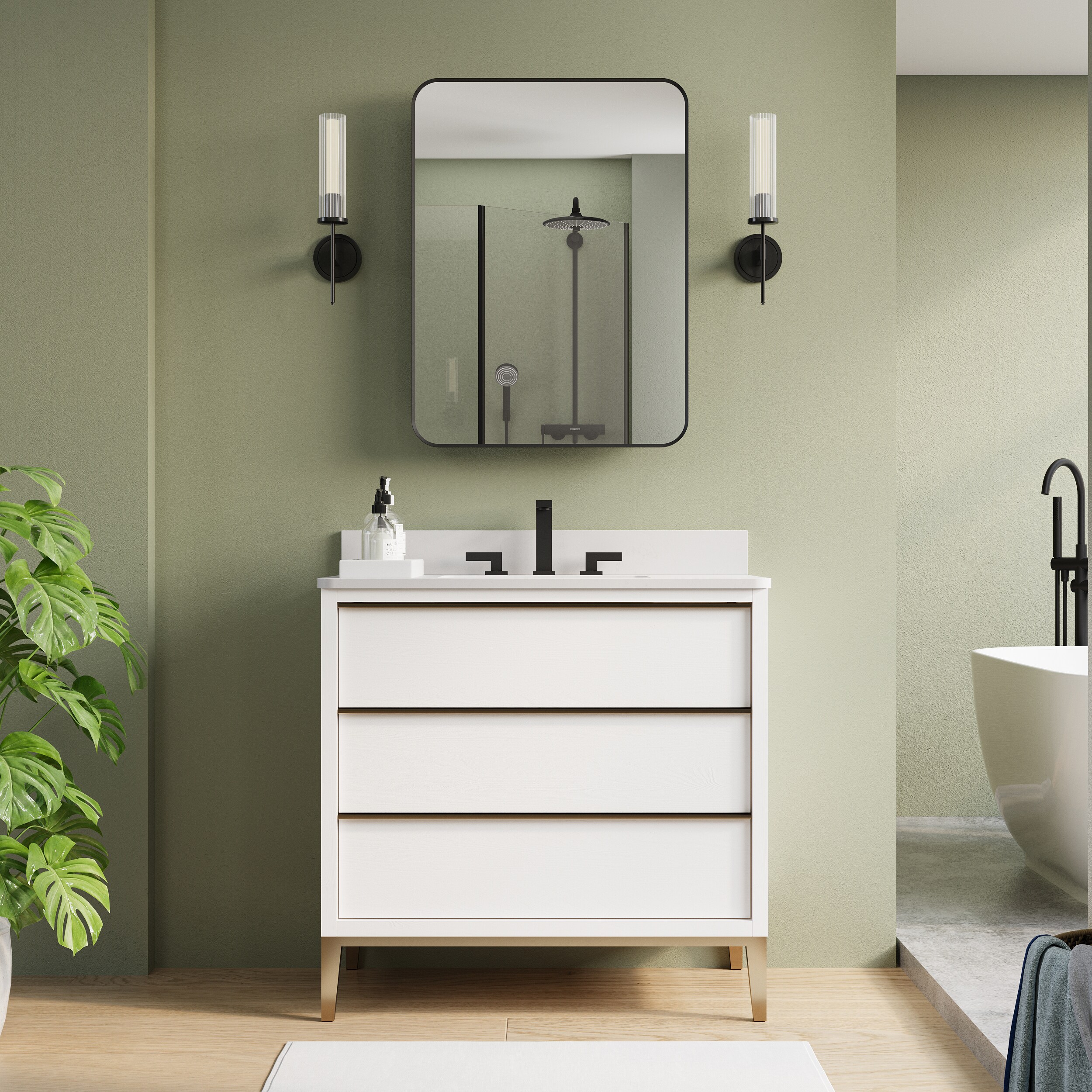 Forclover MCLE-2432MB-LR Bathroom-Medicine-Cabinets - View #13