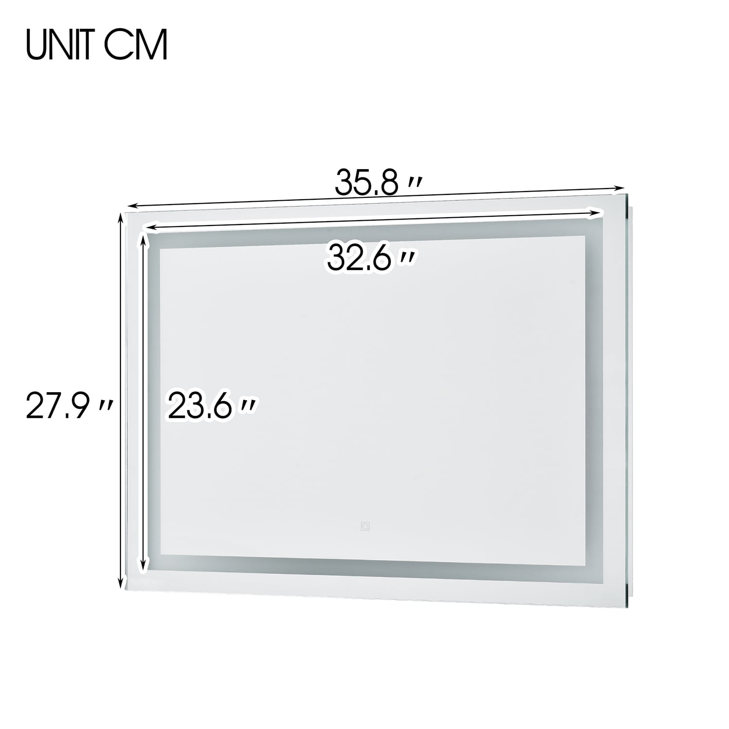 Bybafun YA9700004 Framed-Bath-Mirrors - View #8