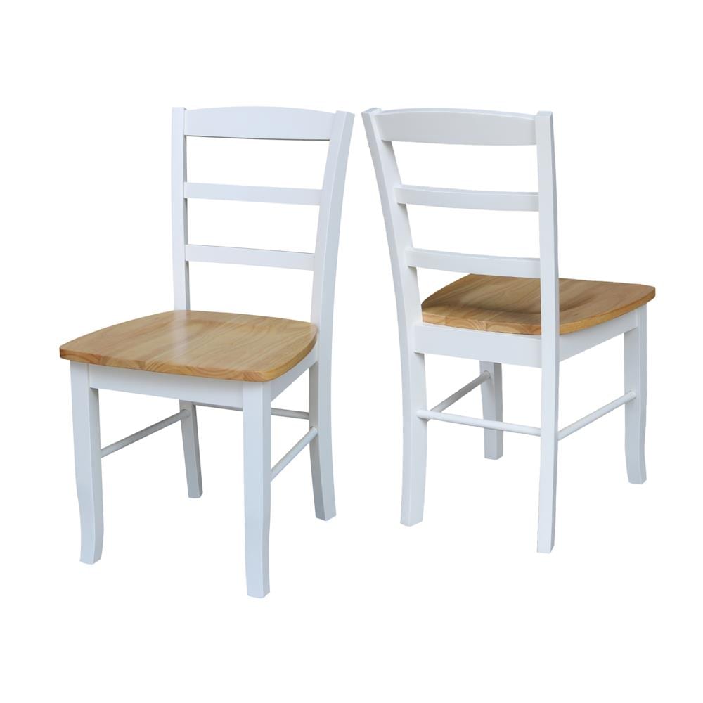 International Concepts C02-2P Set of 2 Madrid Traditional Dining Side Chair (Wood Frame)