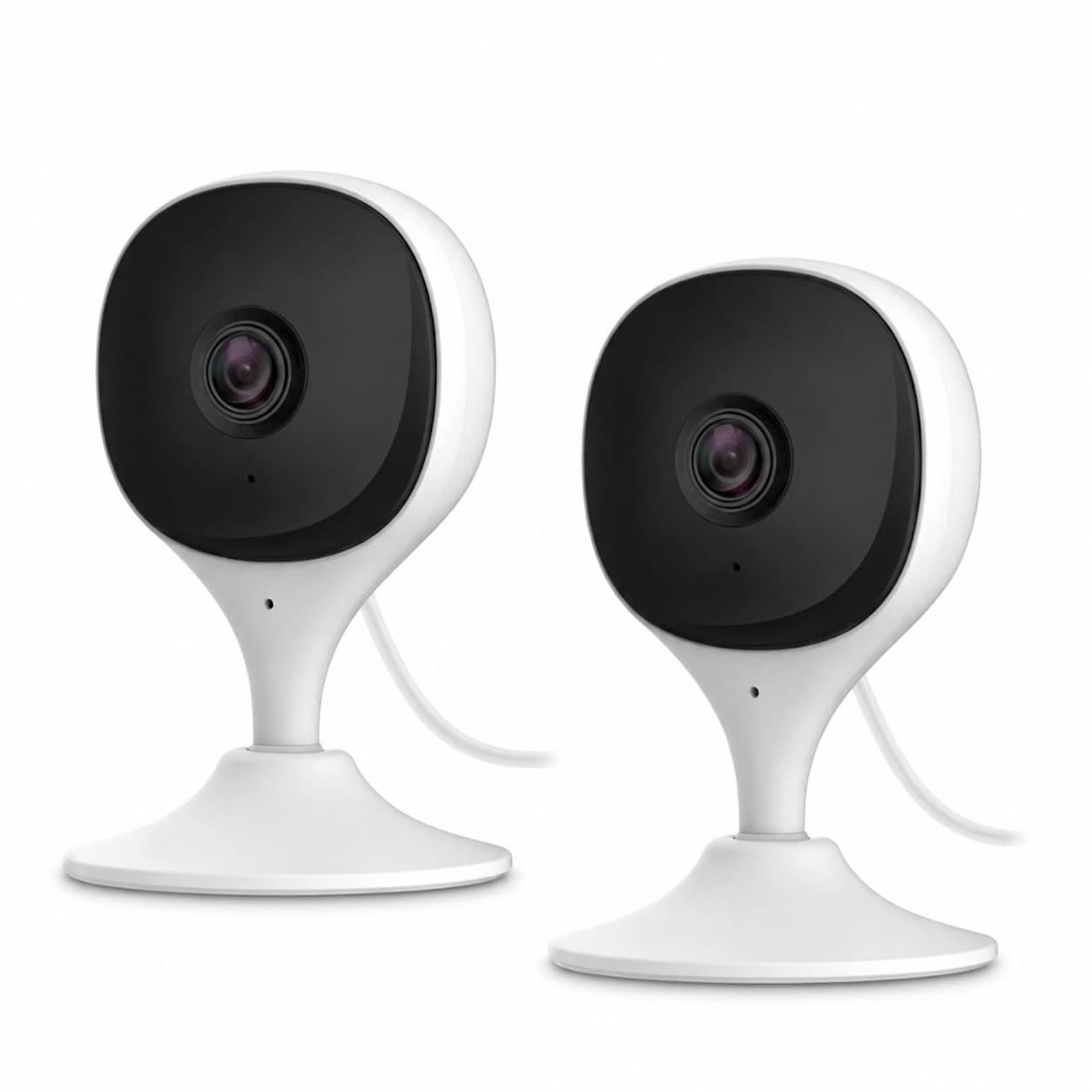 Yichuhaoxi Home Security Camera 2 Pack 1080P Indoor Baby Monitor with Night Vision Two Way Audio Human and Sound Detection WiFi Works with Alexa #LYI0714Y081