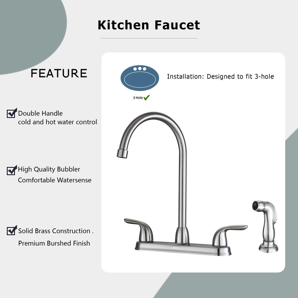 Parrot Uncle H-SLC2007-SS-EG Kitchen-Faucets - View #5