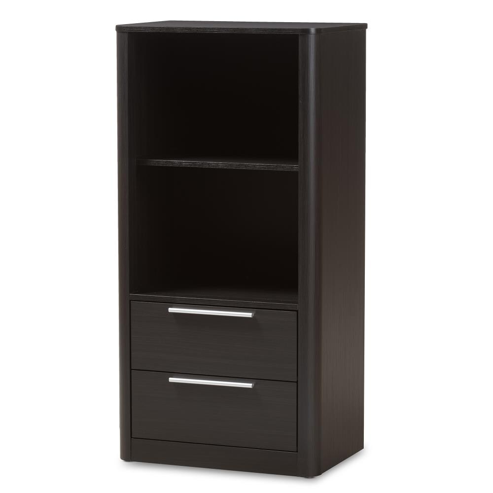 Baxton Studio Carlingford Espresso 2 Shelf Modular Bookcase 23.62