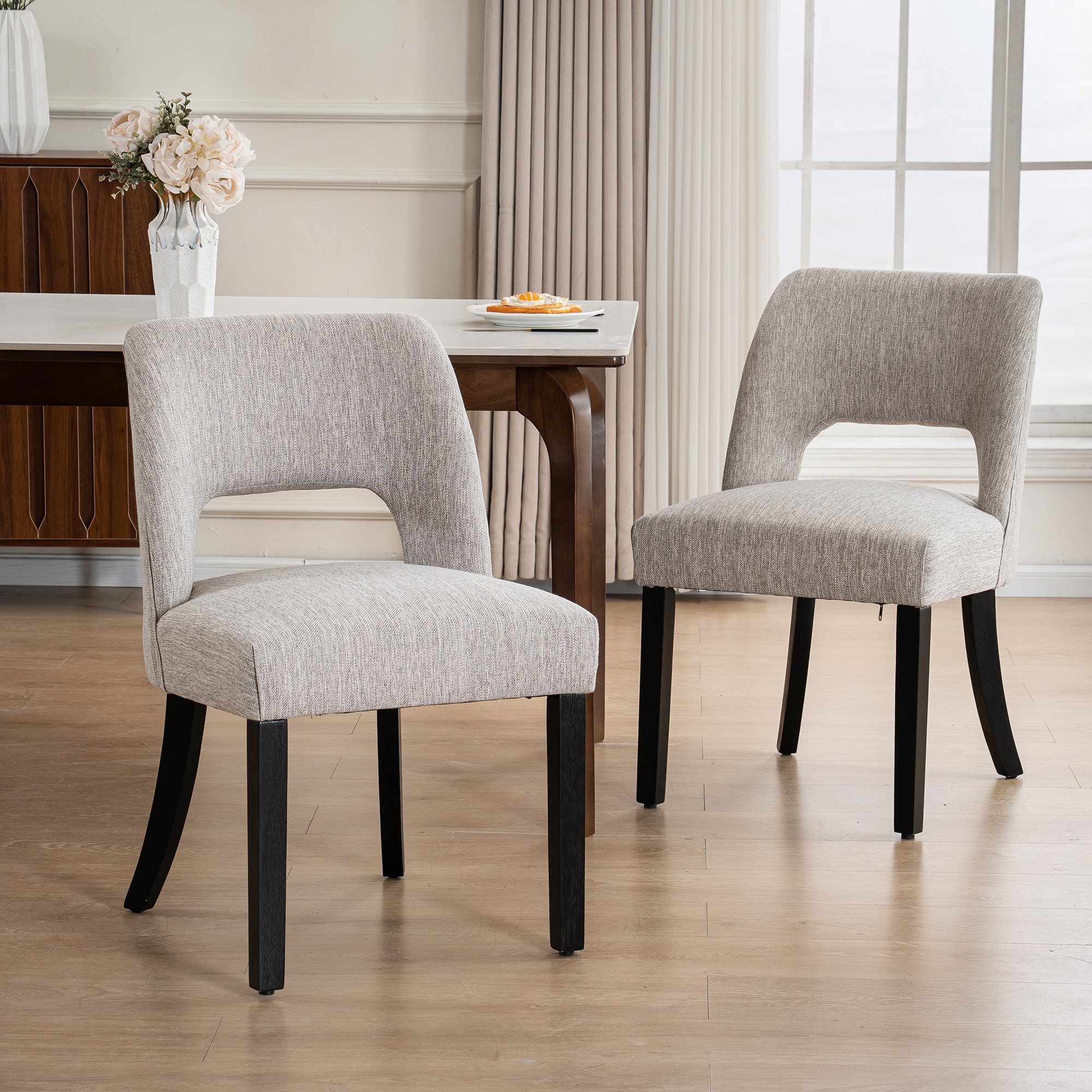 Keoni - Upholstered Dining Chair With Solid Wood Legs Set of 2