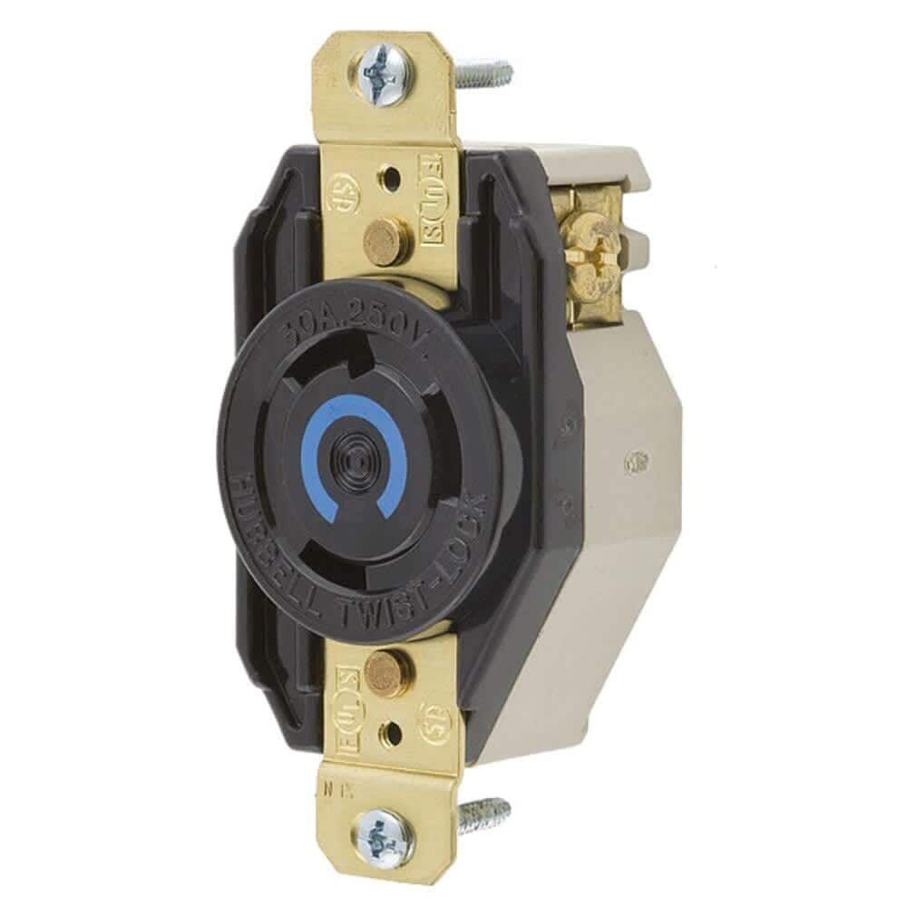 Hubbell Wiring Device-Kellems Locking Receptacle L6-30R 30 A 250V AC ...