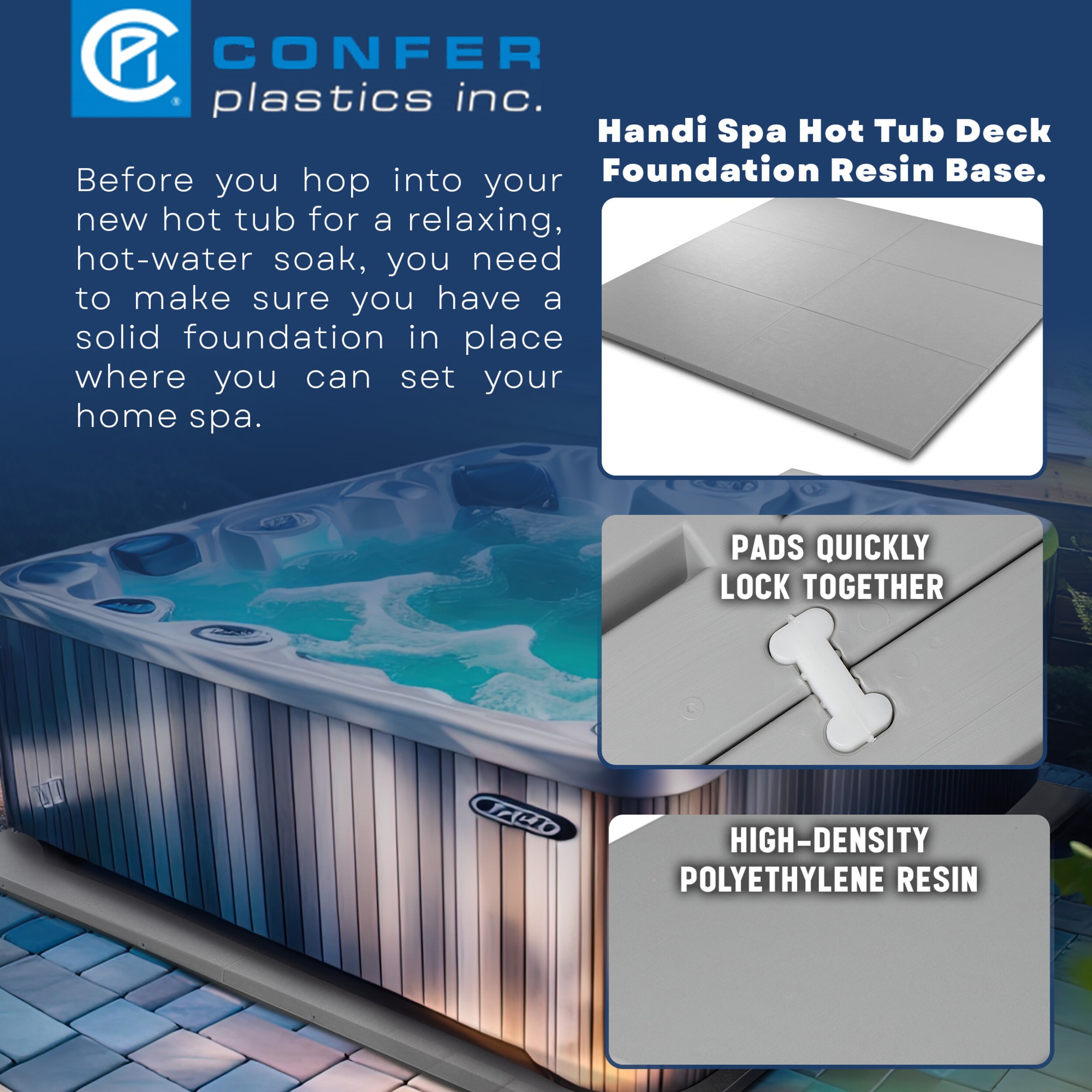 Confer 53289 Hot-Tub-Spa-Steps - View #2