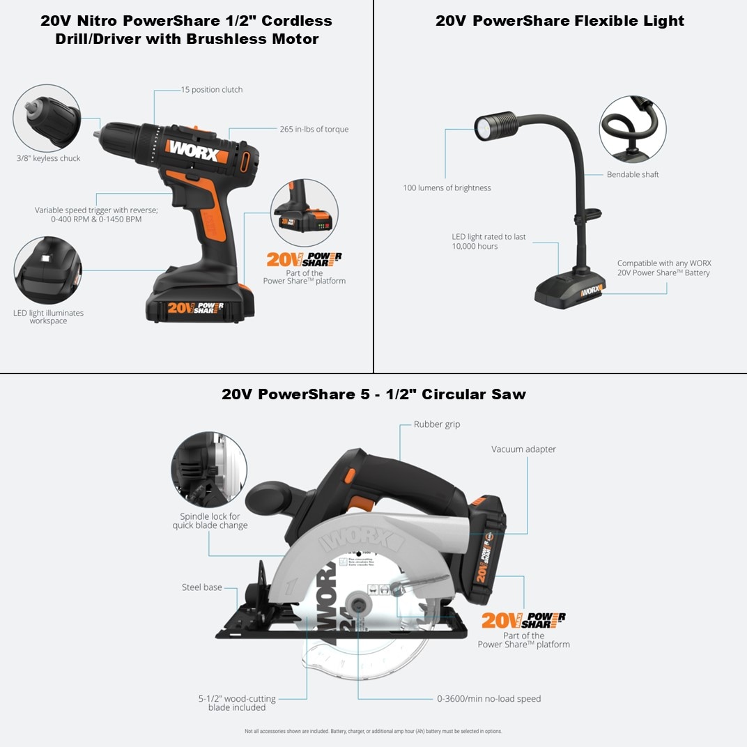 WORX WX959L Combo-Kits - View #2
