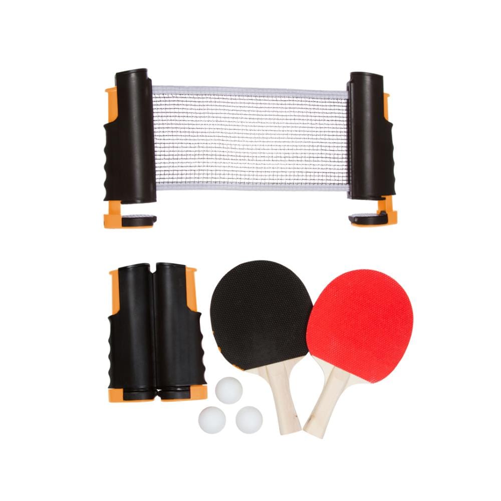 Retractable Table Tennis Net Set Rack With Stand Grid Pong Accessory Gym Train 