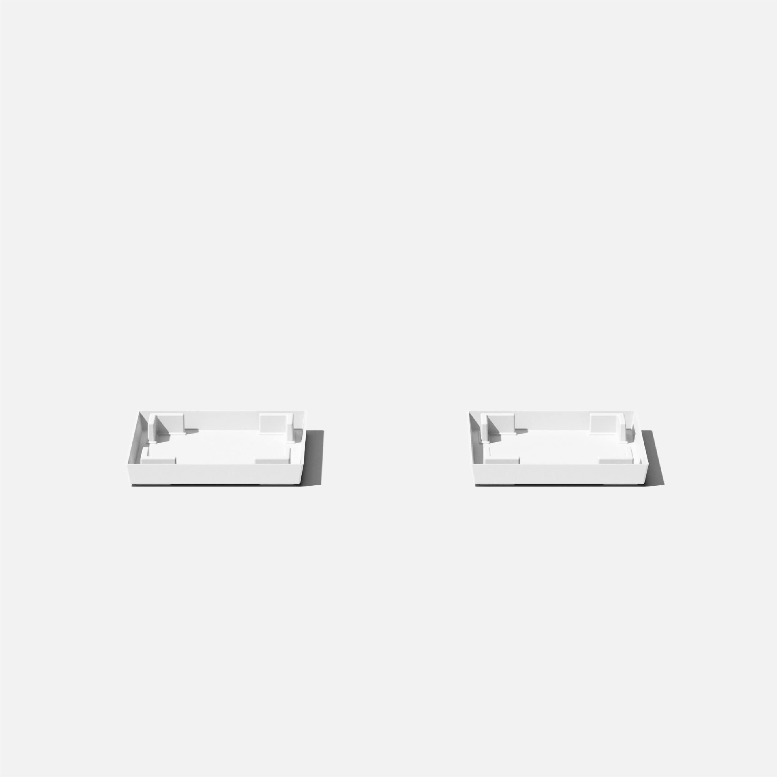 Veradek NBV18TRW-2PK 2 -Pack White Plastic Plant Saucer