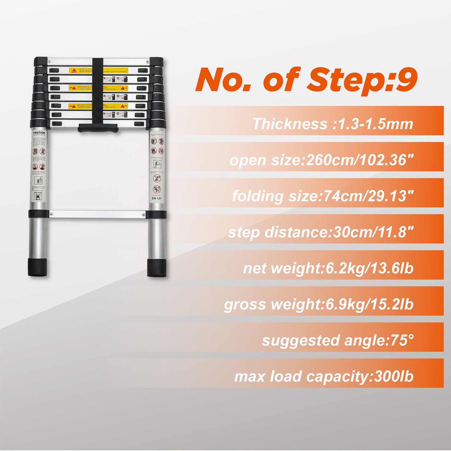 LUCKY ONE LO-EX256023P Extension-Ladders - View #4
