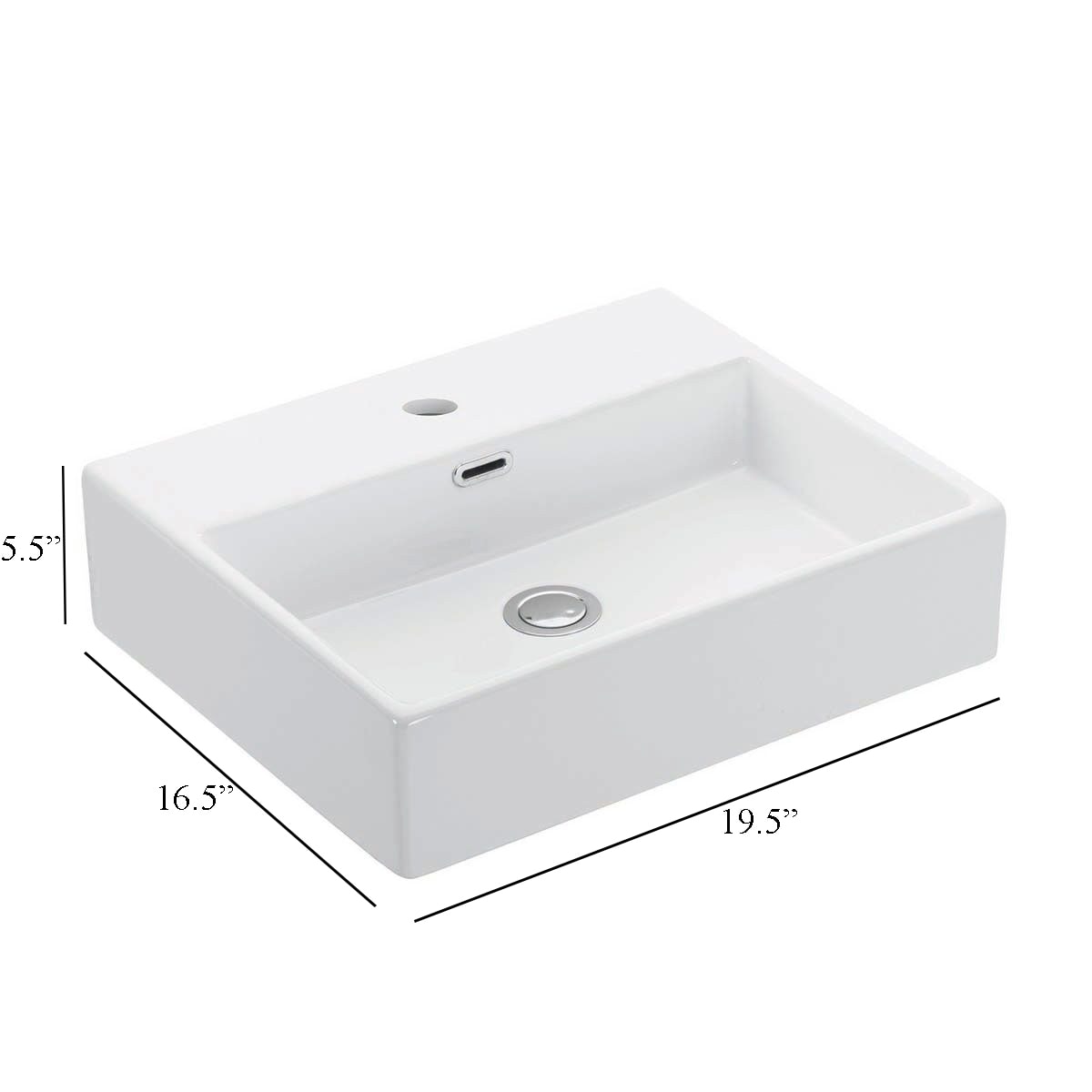 WS Bath Collections QUATTRO 50.01 Bath-Sink - View #7