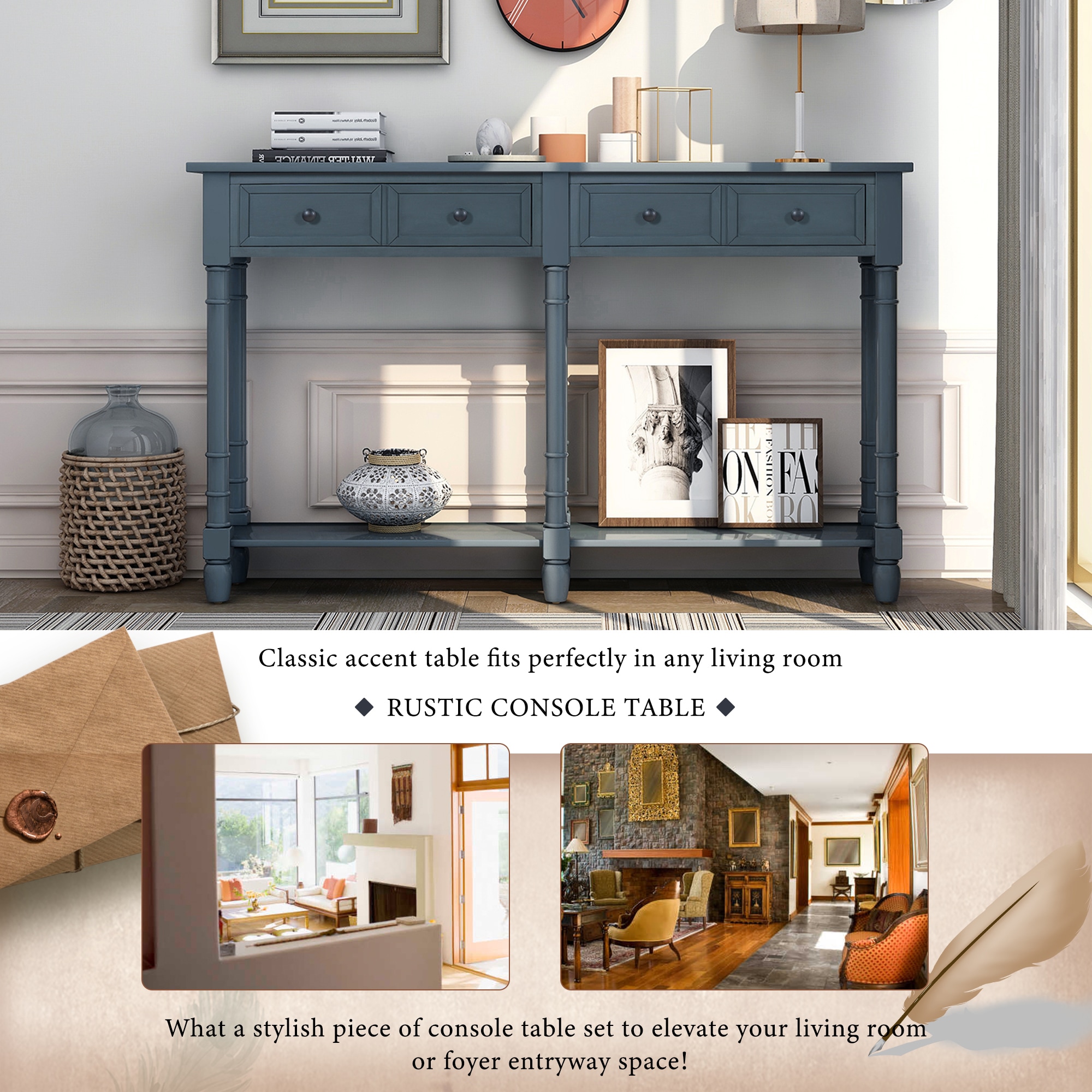 SINOFURN SYA330146BL Console-Sofa-Tables - View #9