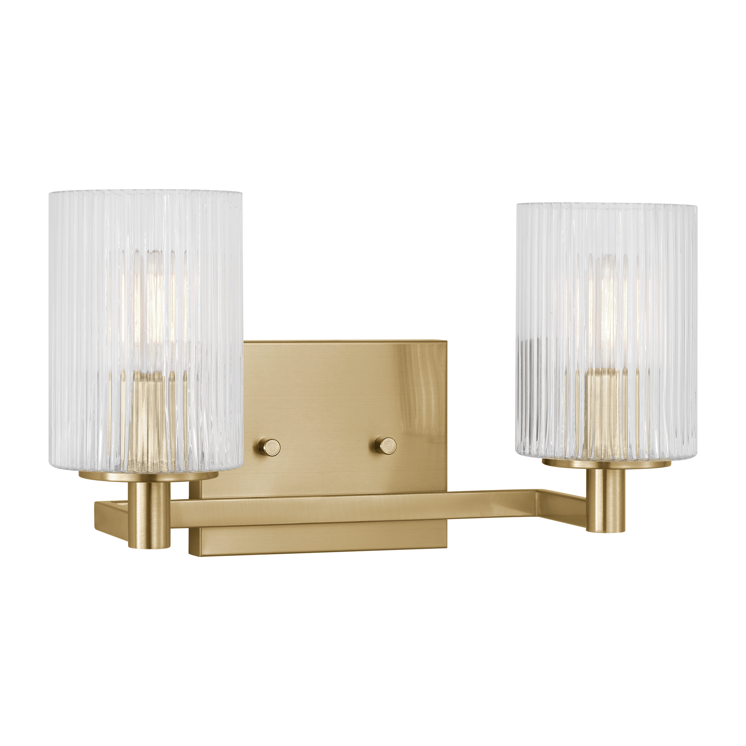 Generation Lighting GLV1042SB Lando 14.25-in 2 -Light Satin Bronze Transitional Vanity light