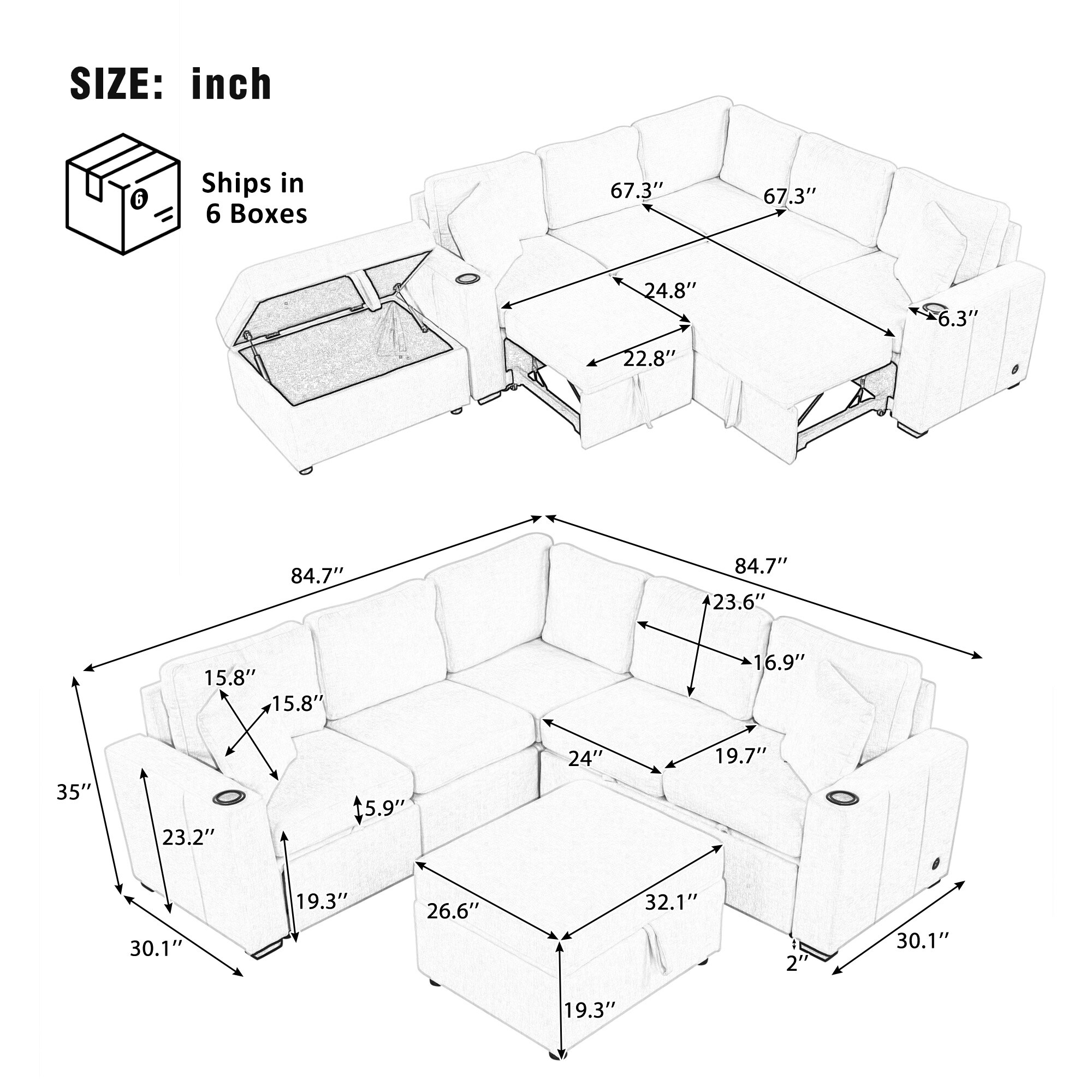 ModernLuxe N719S001930A Sofas-Loveseats - View #20
