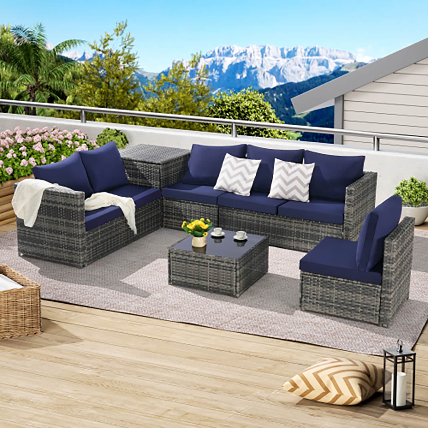 GZMR GM-DH-00033 Patio-Conversation-Sets - View #3