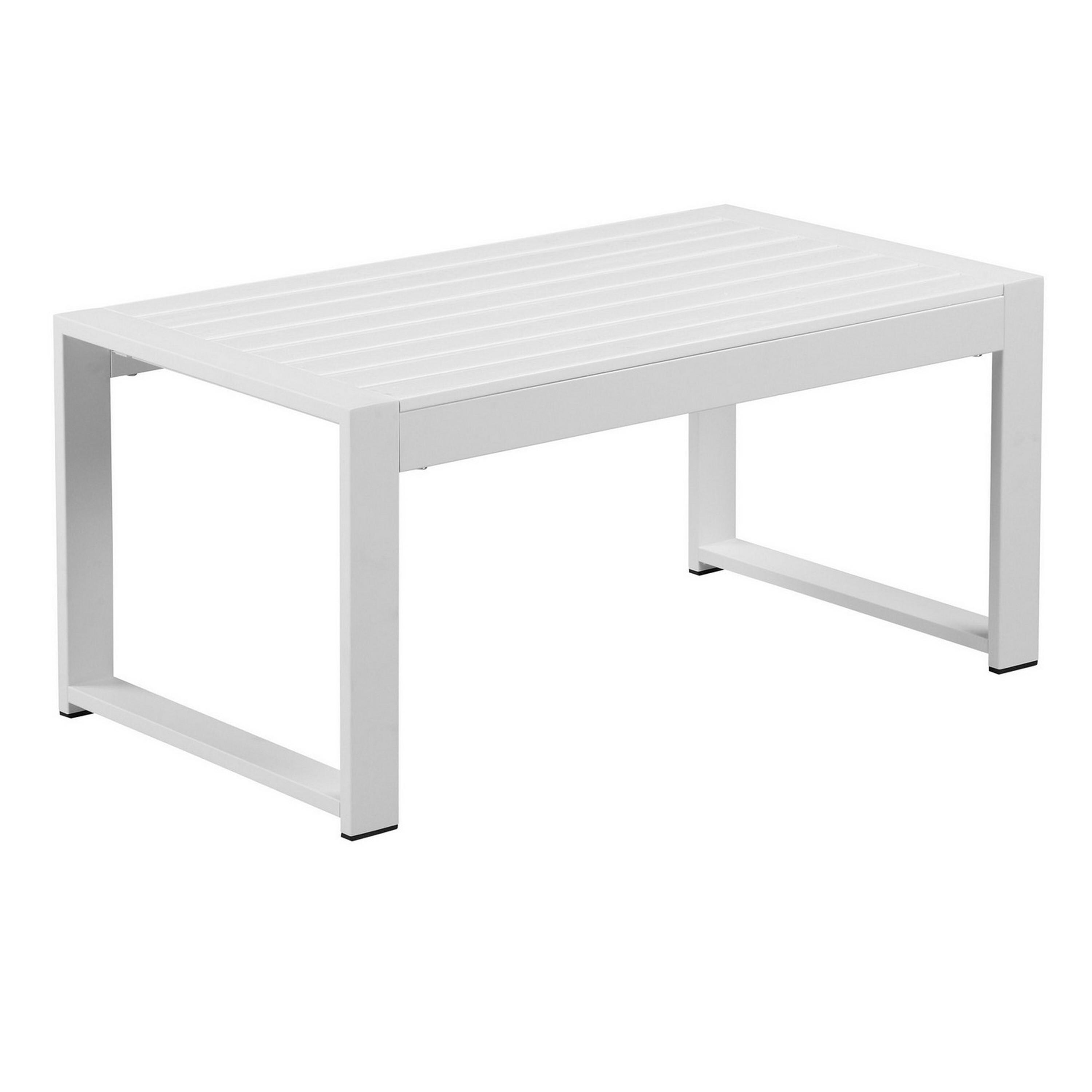 Benzara BM287801 Rectangle Outdoor Coffee Table 19-in W x 35-in L