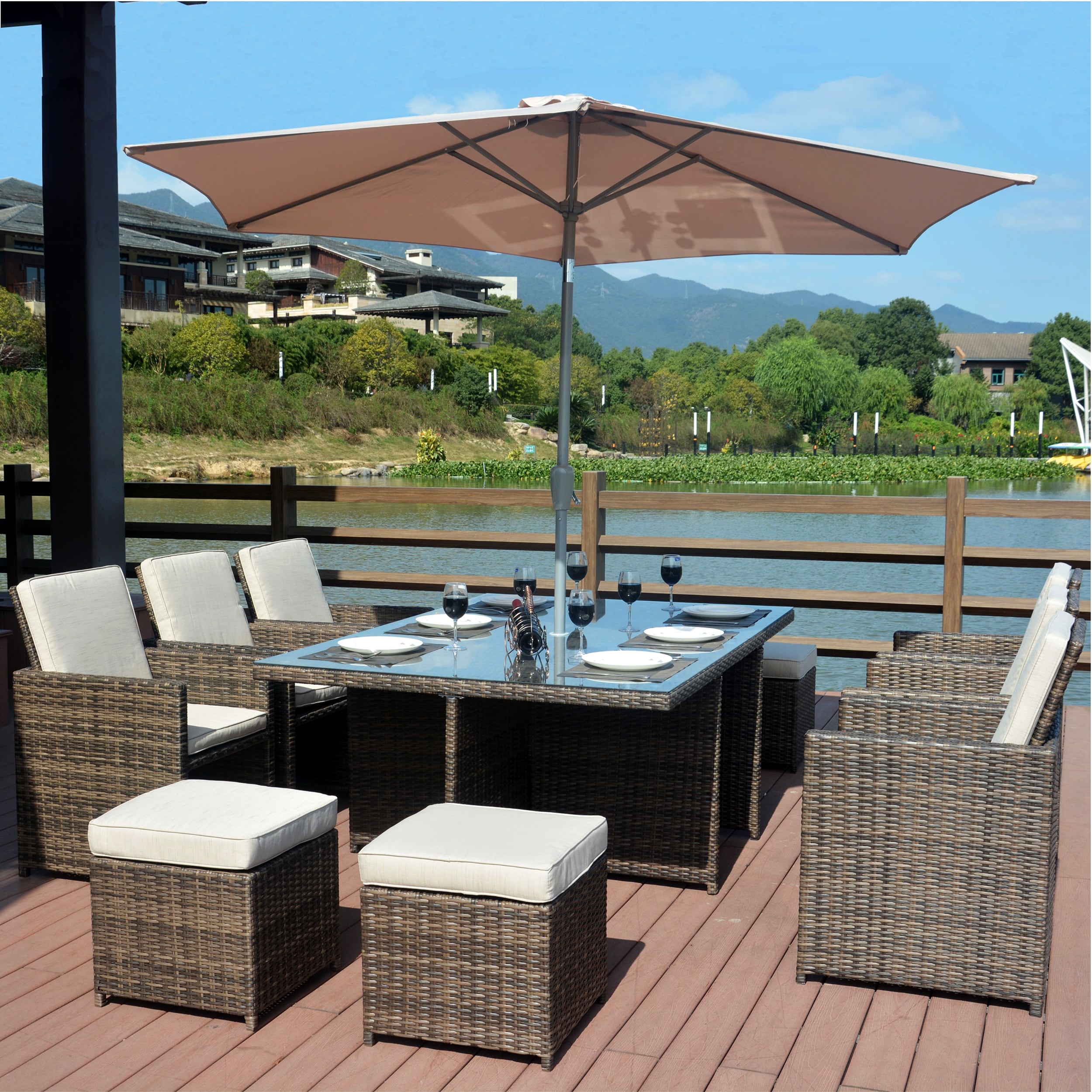 Moda Furnishings C-PAD-3234-B Patio-Dining-Sets - View #9