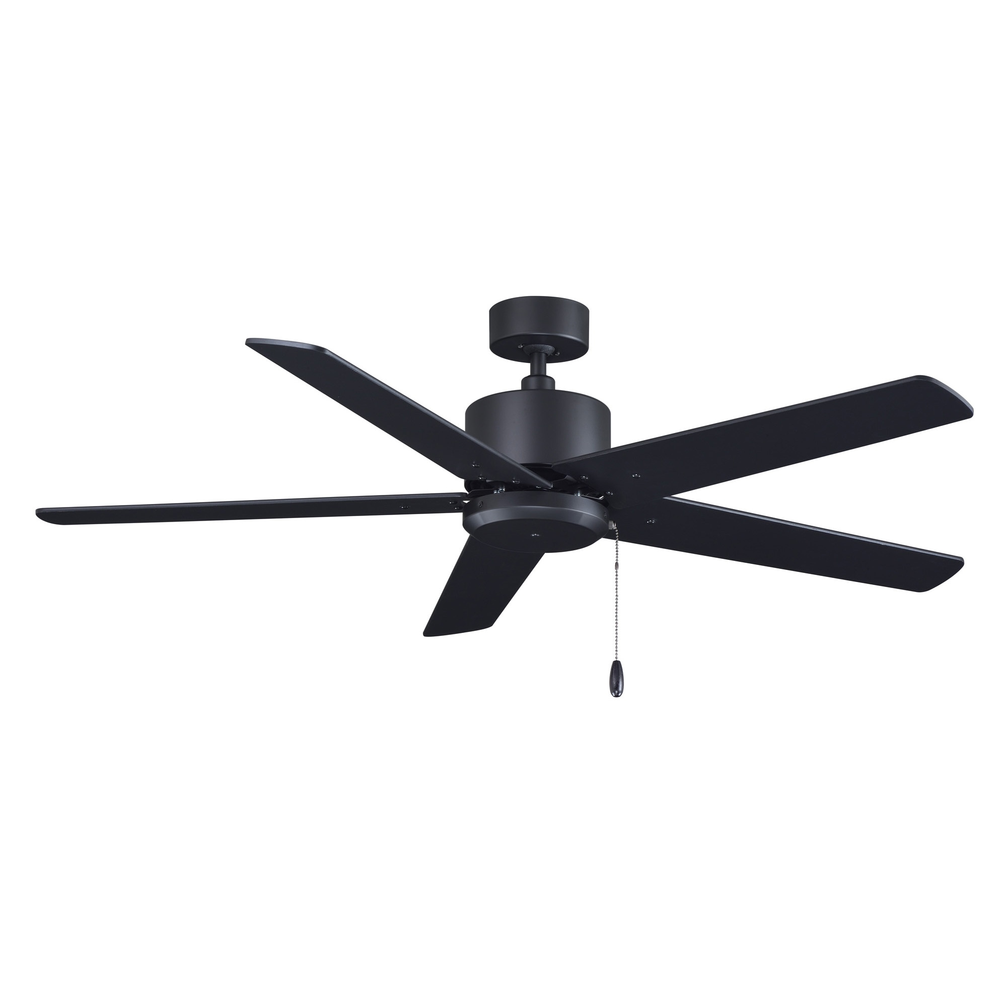 Royal Pacific 1048-1MBK-MBK Aldea VI 52-in Matte Black with Matte Black Blades Ceiling Fan Light Kit Compatible ( 5 -Blade )