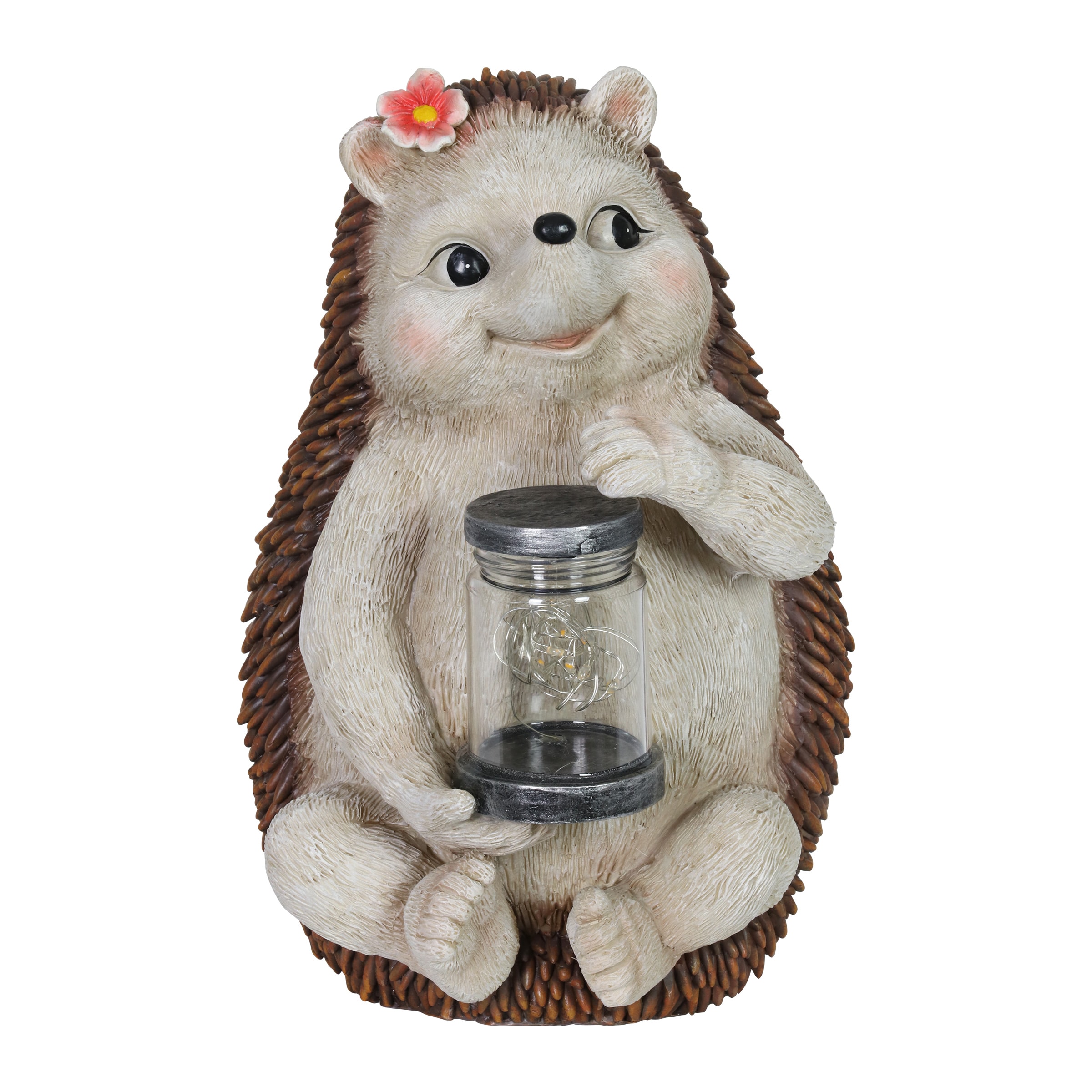 Exhart 71741-RS 9.25-in H x 7.09-in W Animal Garden Statue