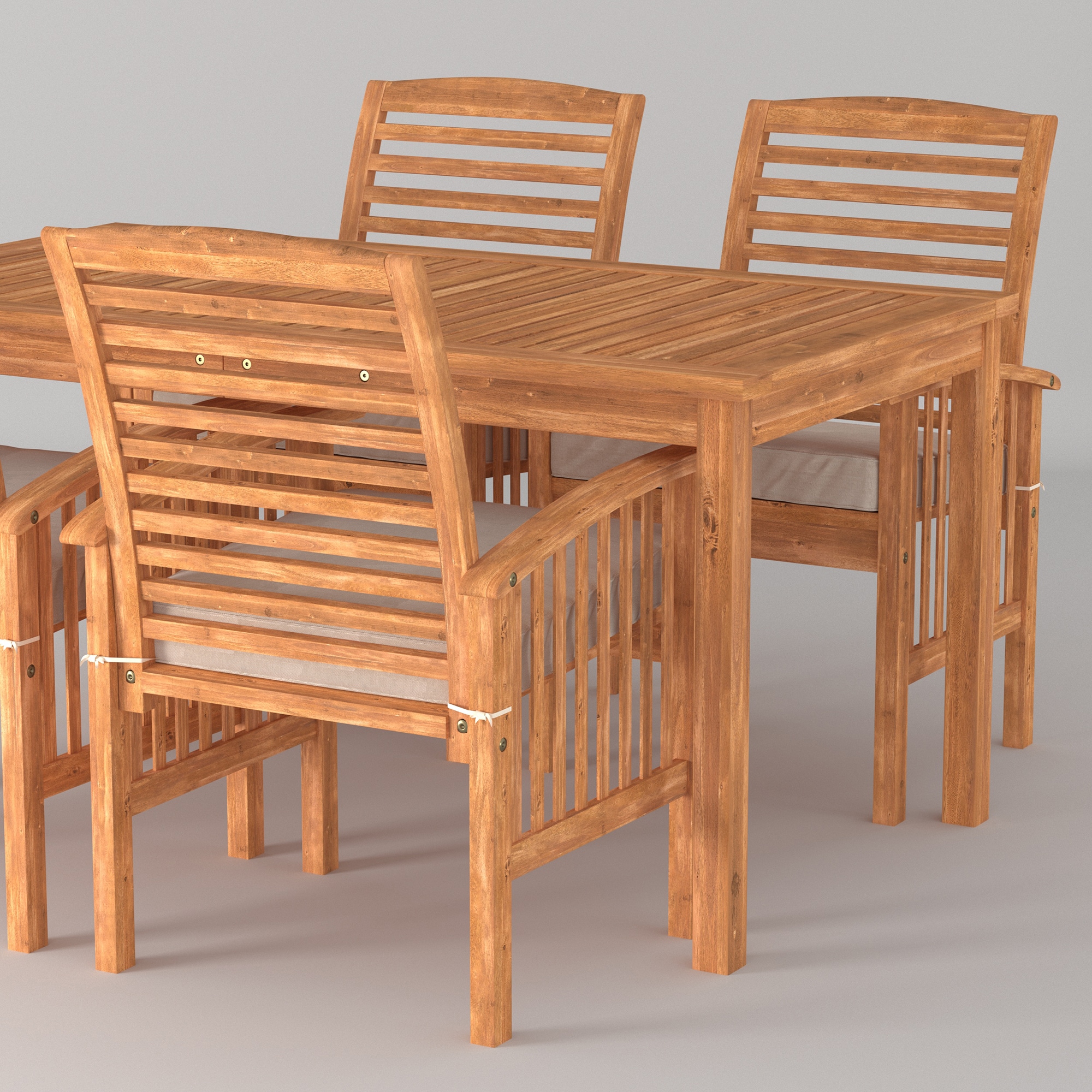 Walker Edison LWW5SDTBR Patio-Dining-Sets - View #4