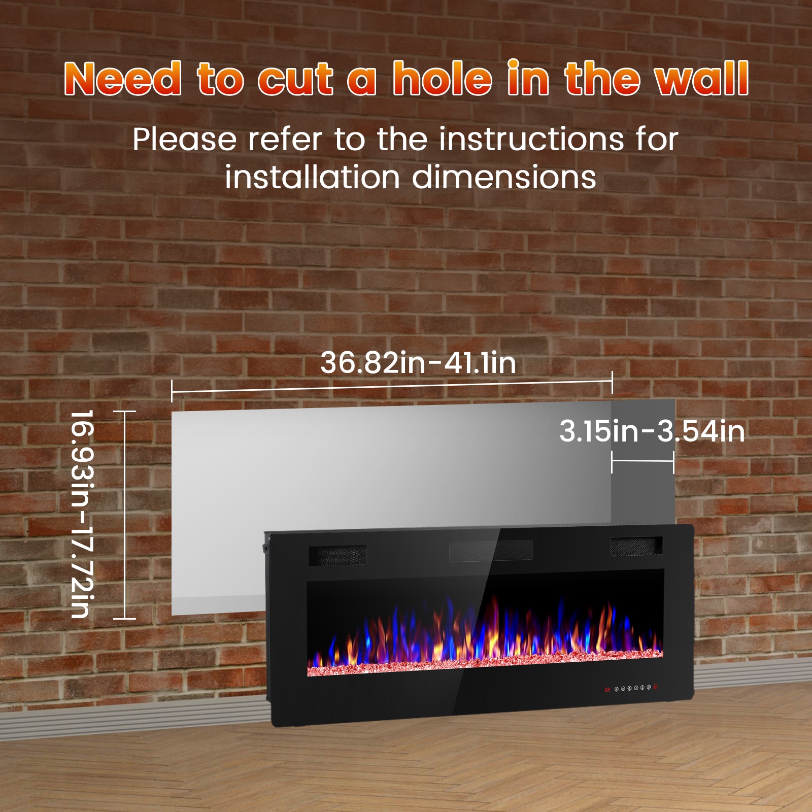 COWSAR LSFPC3-42 Electric-Fireplaces - View #5