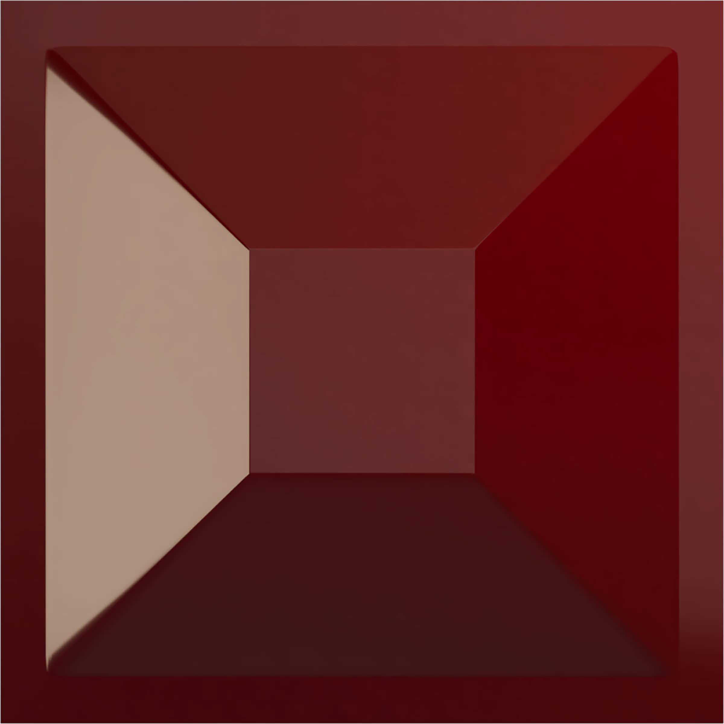 Ekena Millwork WP12X12DIHML 11-7/8-in x 11-7/8-in Embossed Paintable/Stainable Red PVC Wall Panel ( 0.98-sq ft )