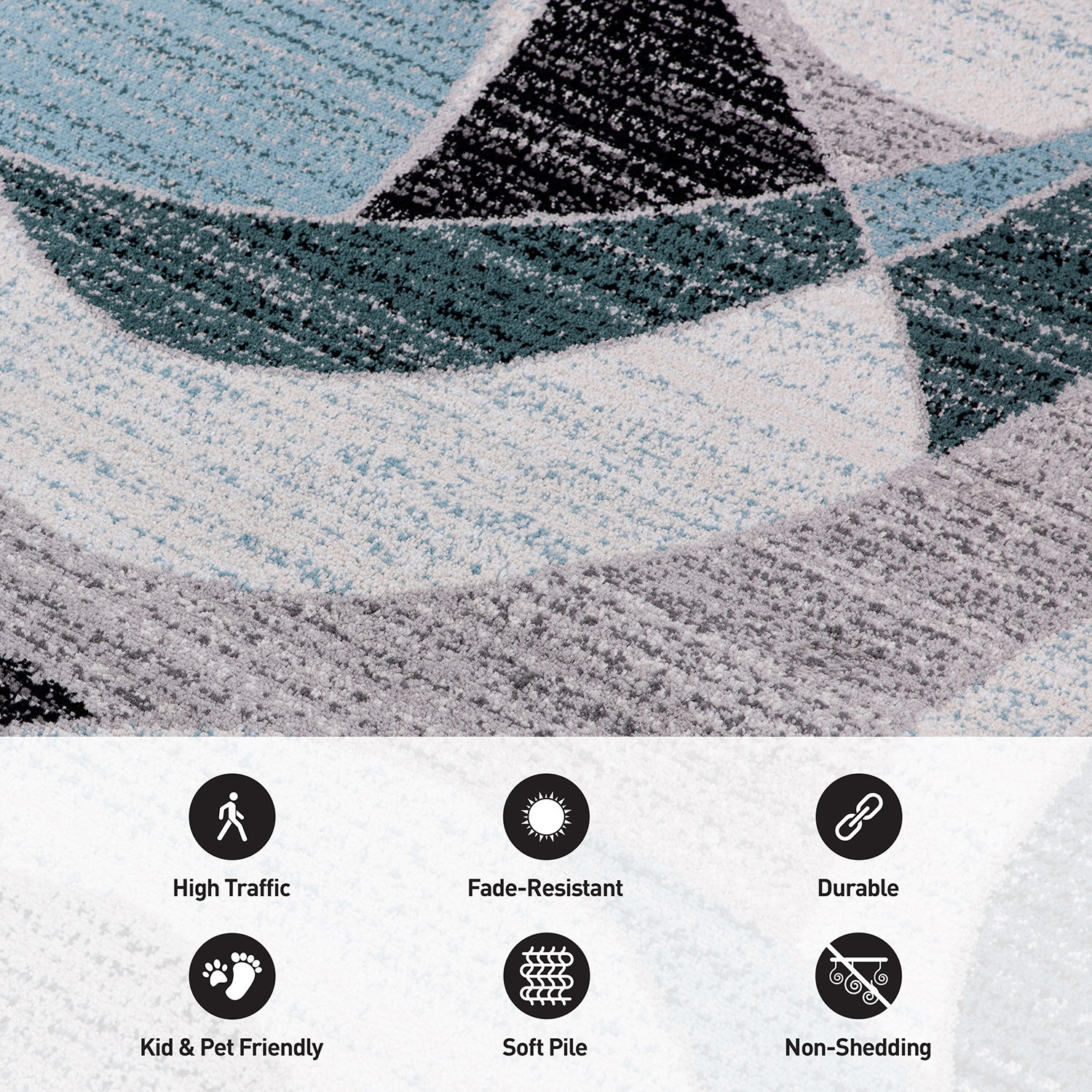 World Rug Gallery 393BLUE8X10 rugs - View #5