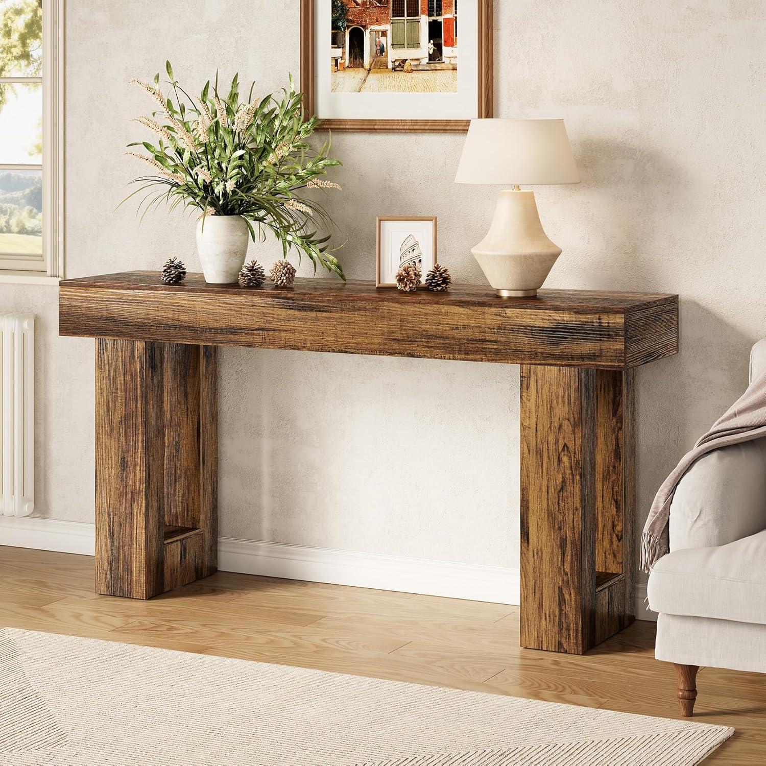 Tribesigns LWFD-JW0909 Console table Farmhouse Finished Console table