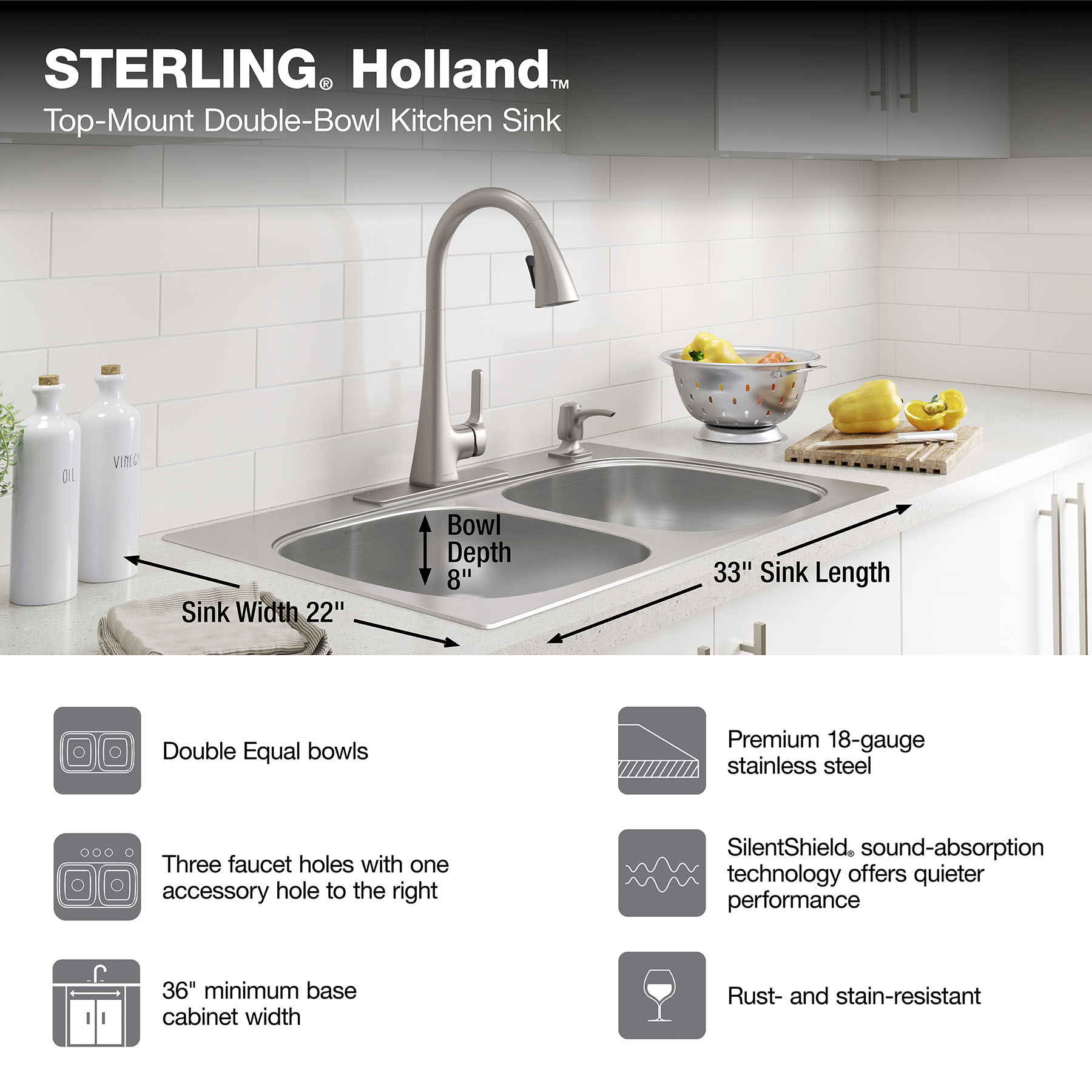 Sterling R31732-4-NA Kitchen-Sinks - View #3