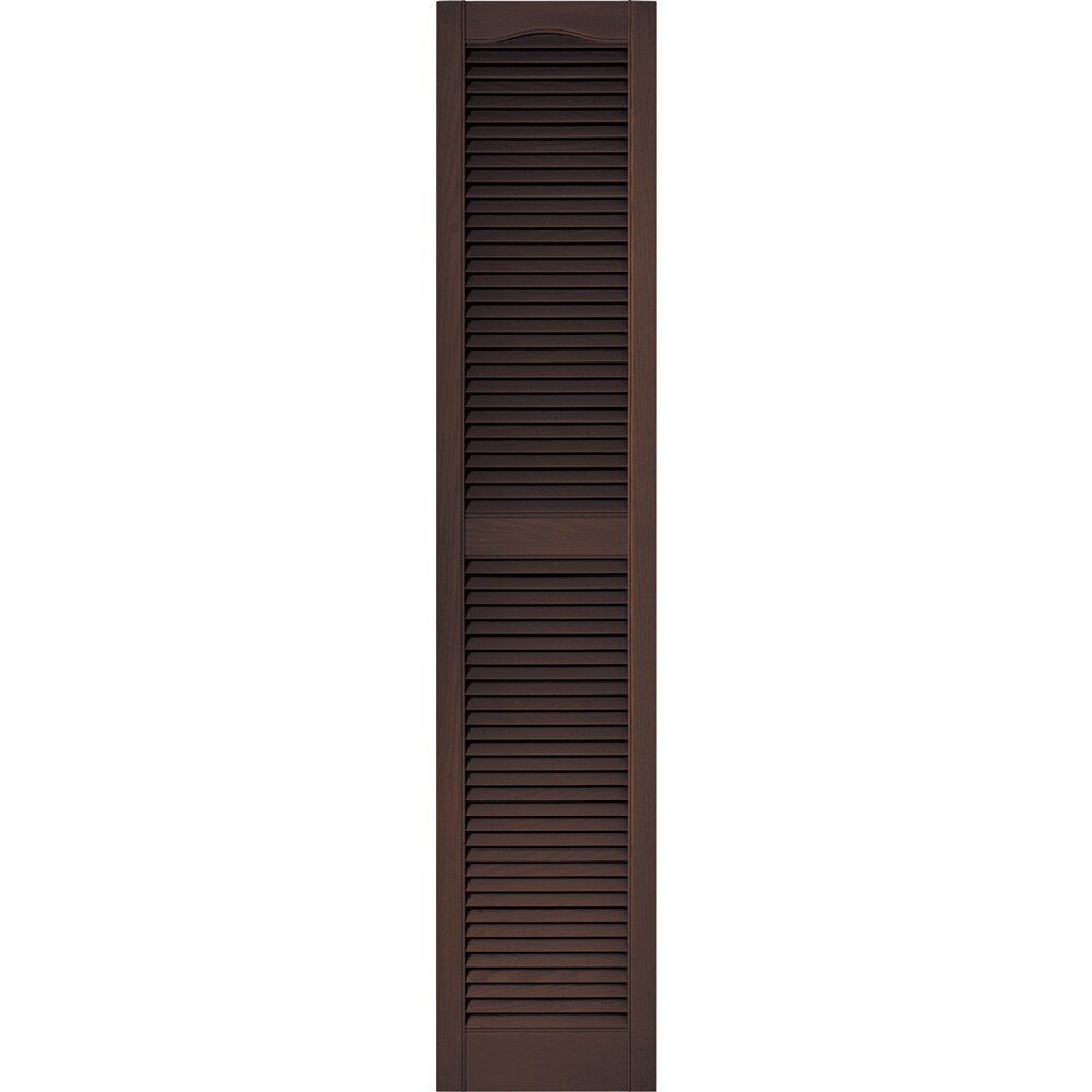 Vantage V1711472009 14.563-in W x 71.875-in H Chocolate Brown Exterior Shutters
