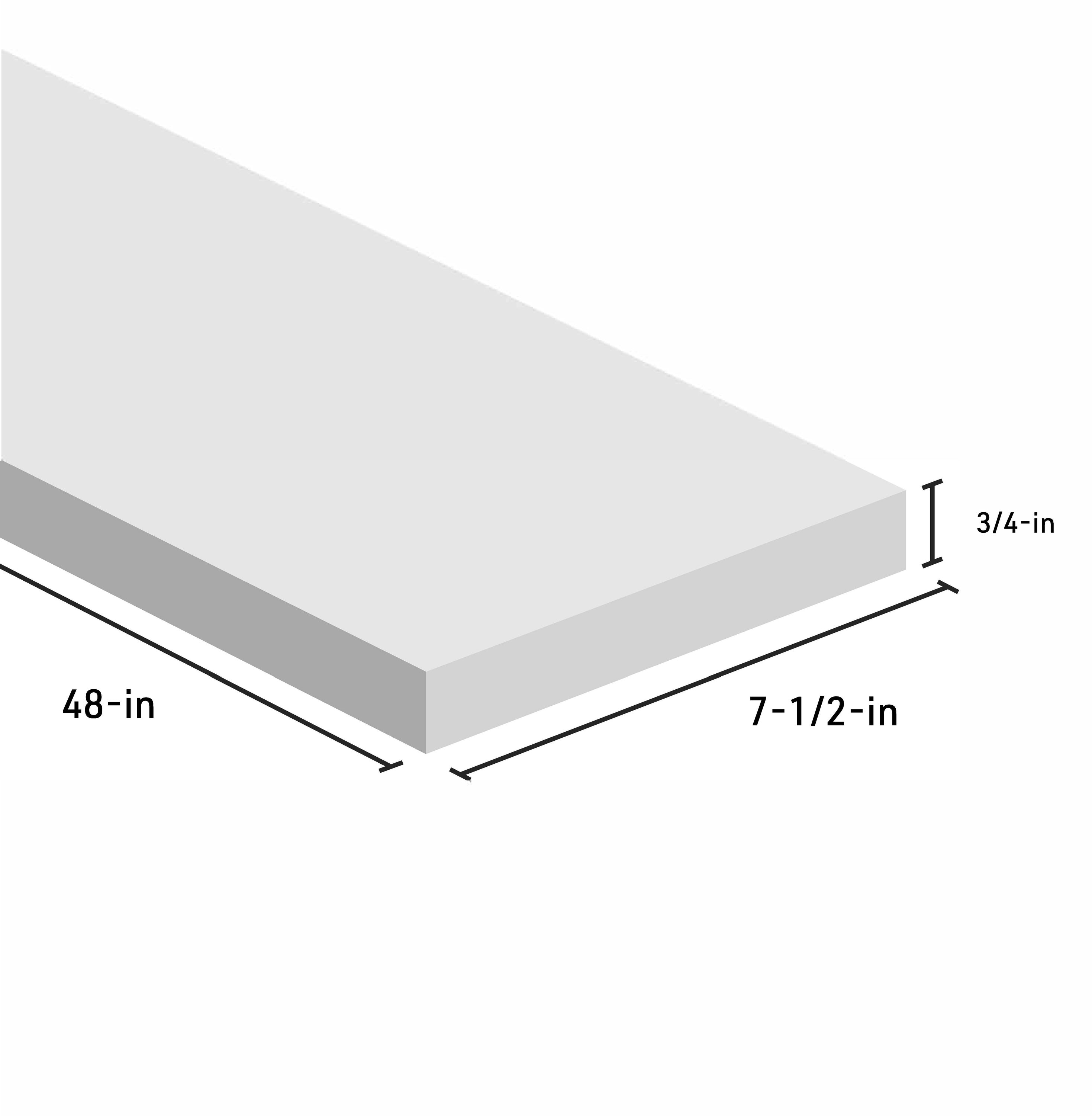 Crown Heritage 48in W x 7.5in L x 0.75in T Primed White Mdf Stair