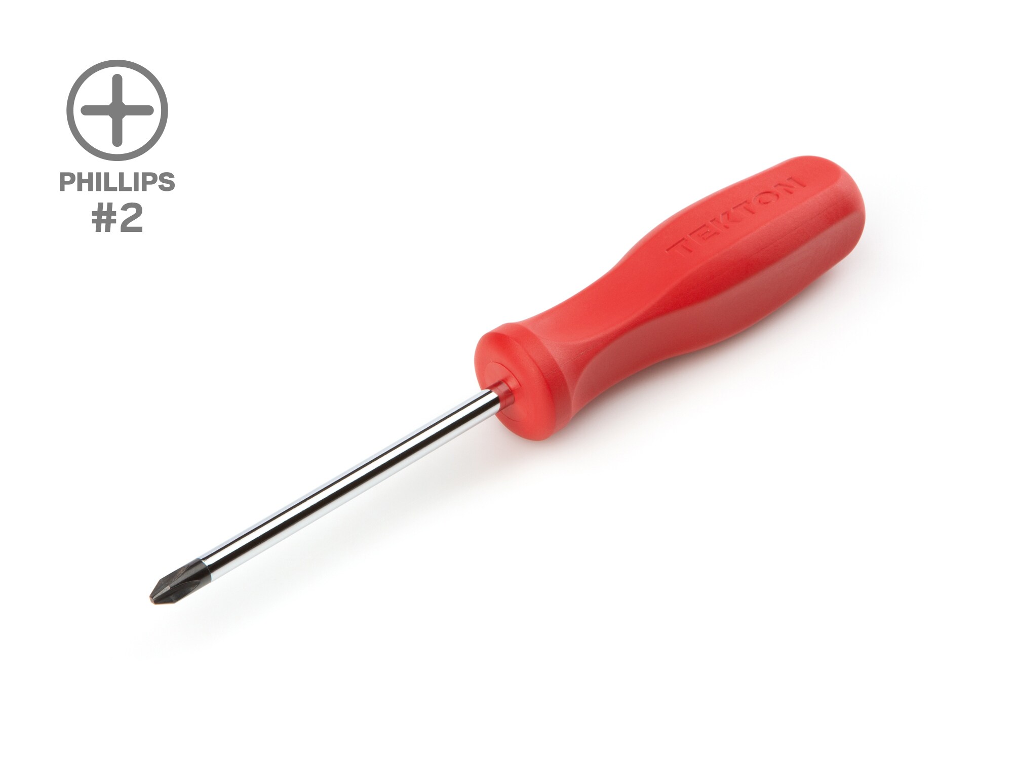 TEKTON DSP31002 #2 Hard Handle #2 4-in Phillips Screwdriver