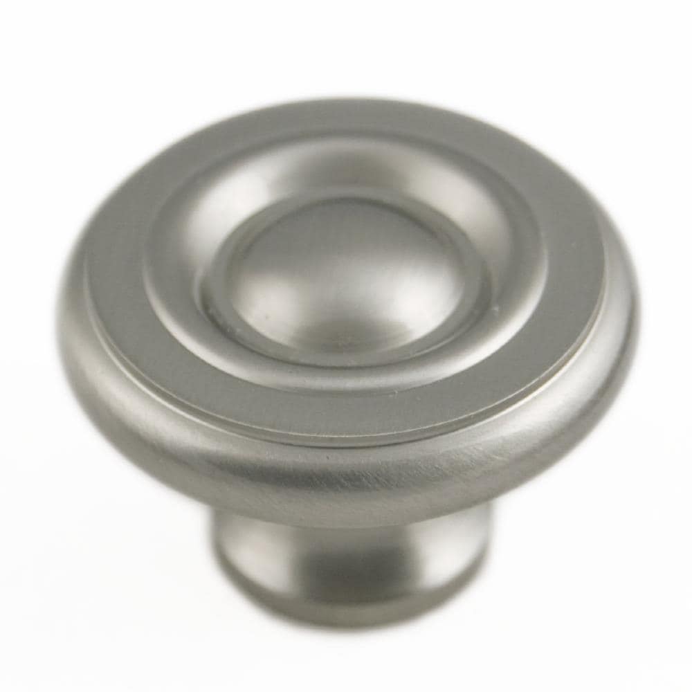RK International CK 4243-P Satin nickel Round Traditional Cabinet Knob