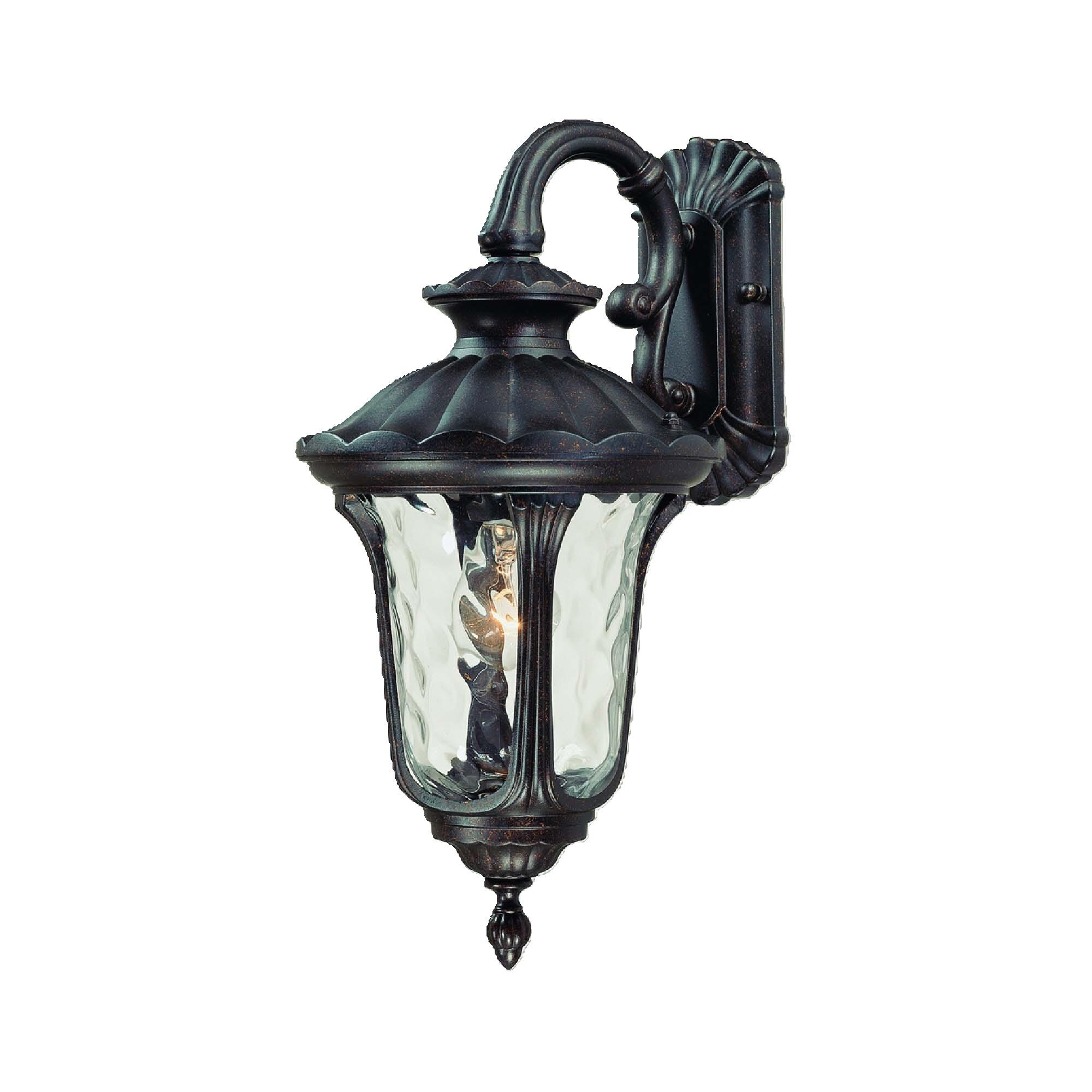Tavira Antique Bronze Outdoor Wall Sconce with Clear Glass