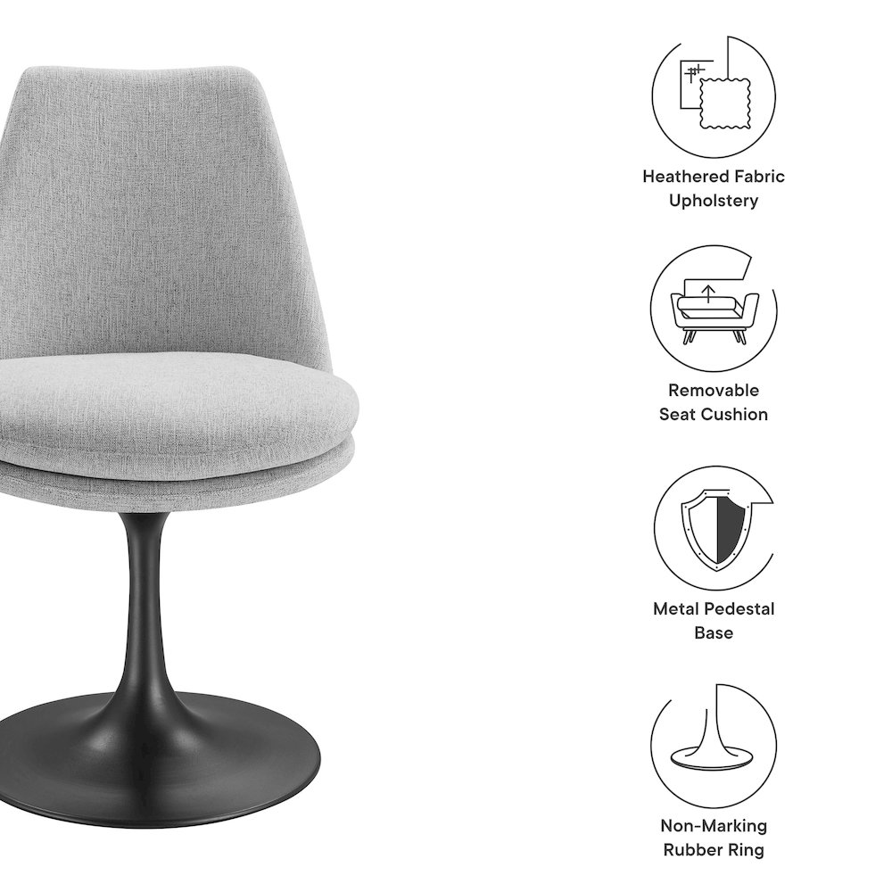 Modway EEI-6953-BLK-HLG Dining-Chairs - View #2