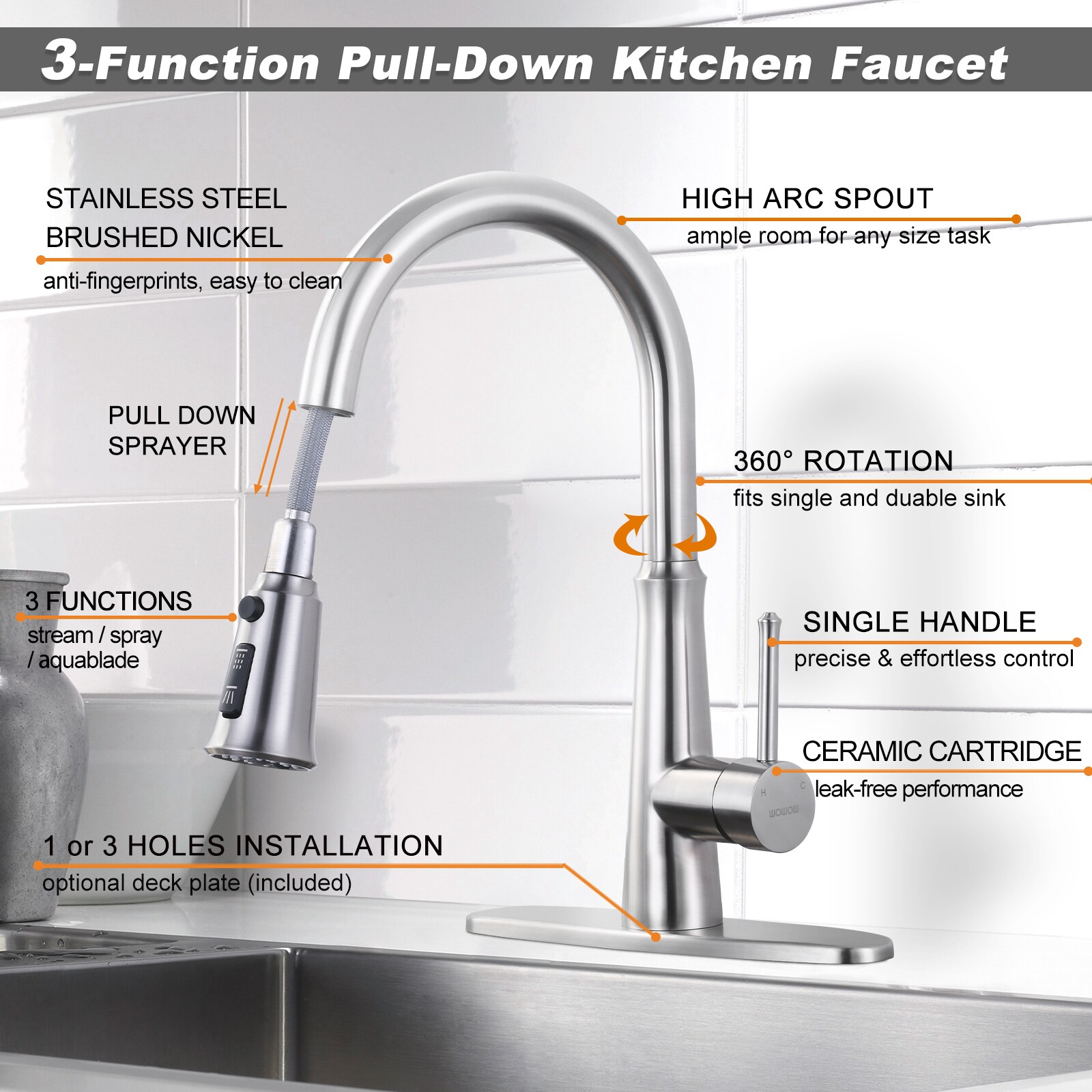 WOWOW 2310700-LW Kitchen-Faucets - View #3