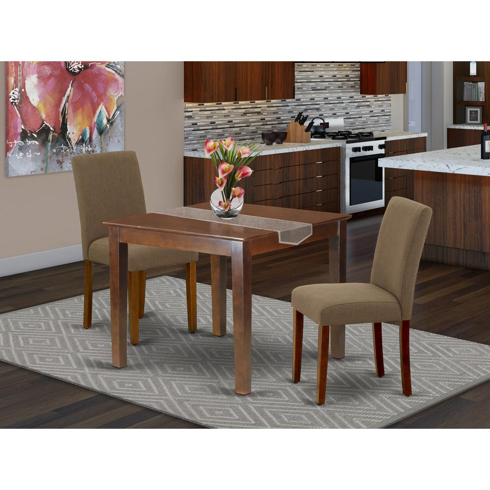 East West Furniture OXAB3-MAH-18 Dining-Sets - View #2