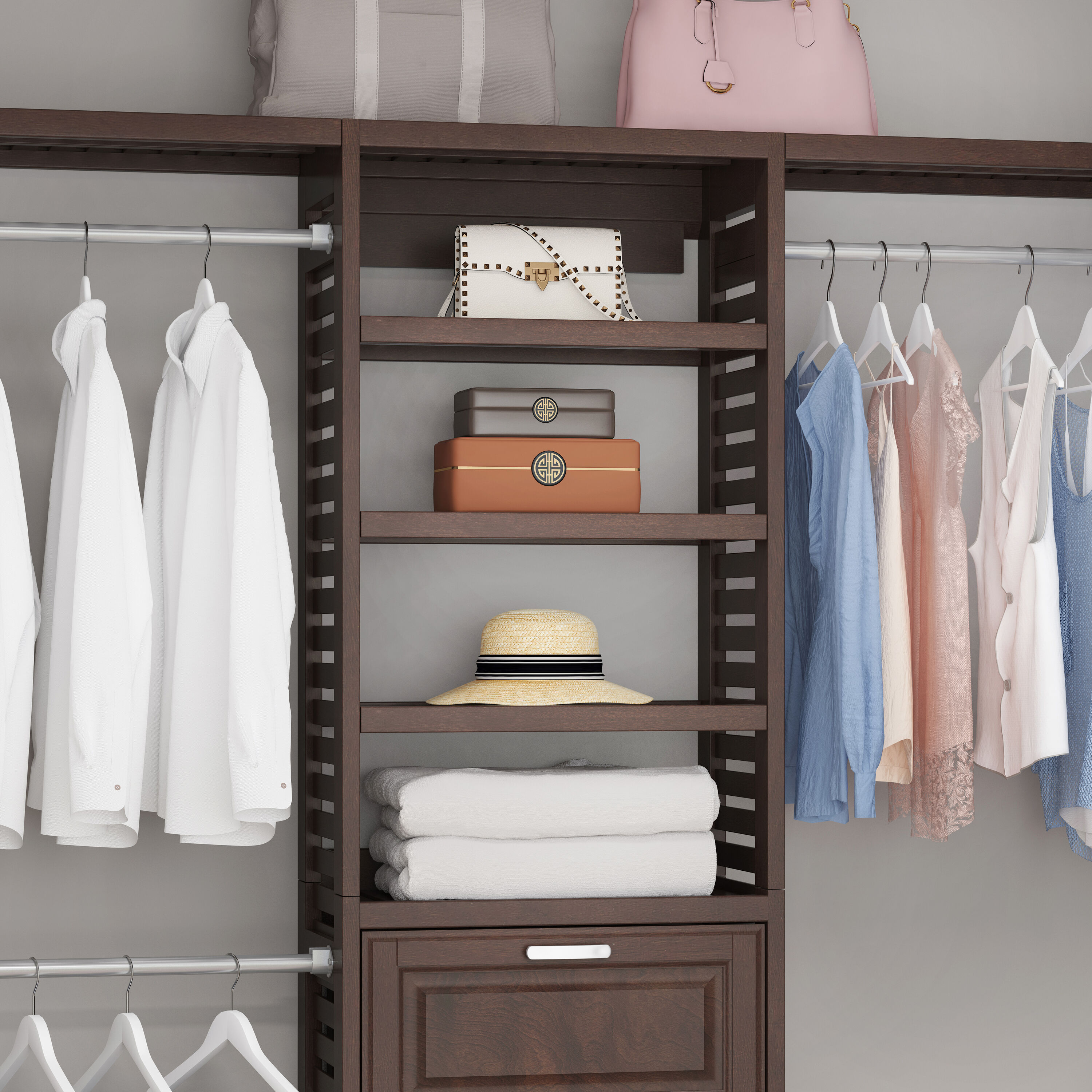 allen + roth LWSVS1621-1J Wood-Closet-Shelves - View #5