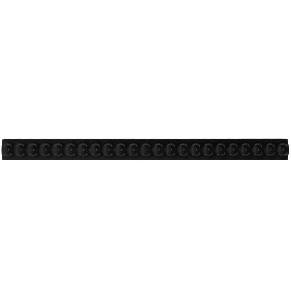 American Olean Linea Black Gloss Ceramic Border Tile (1/2-in x 8-1/2-in)