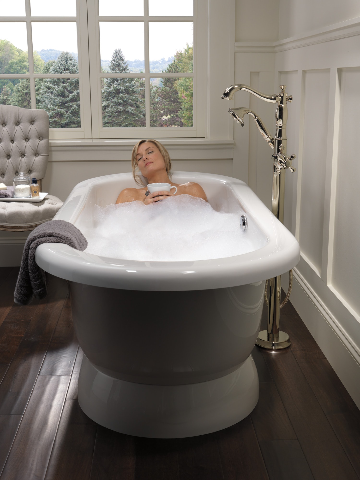 Delta T4797-PNFL-LHP Roman-Tub-Faucets - View #9