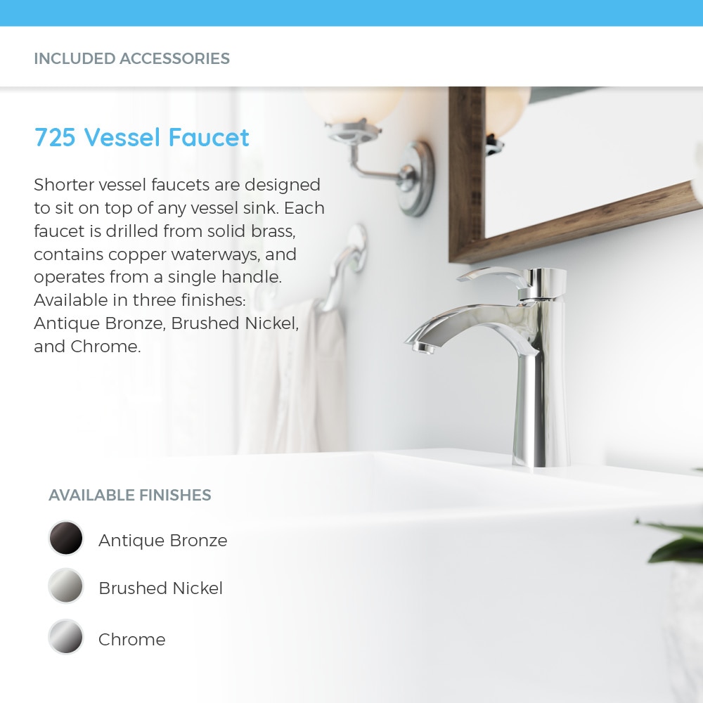 MR Direct V310-W-725-BN Bath-Sink - View #5