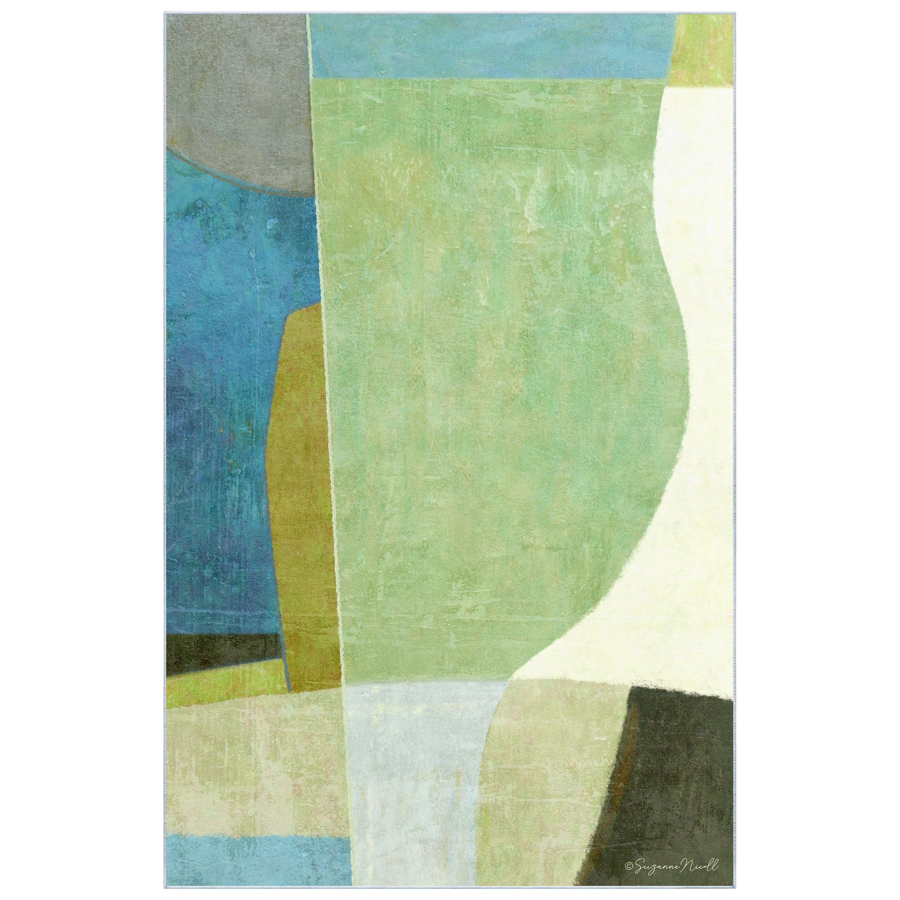 Empire Art Direct TDA-IC642-0508C2 5 x 8 (ft) Polyester Multi-Colored Rectangular Indoor Abstract Area rug