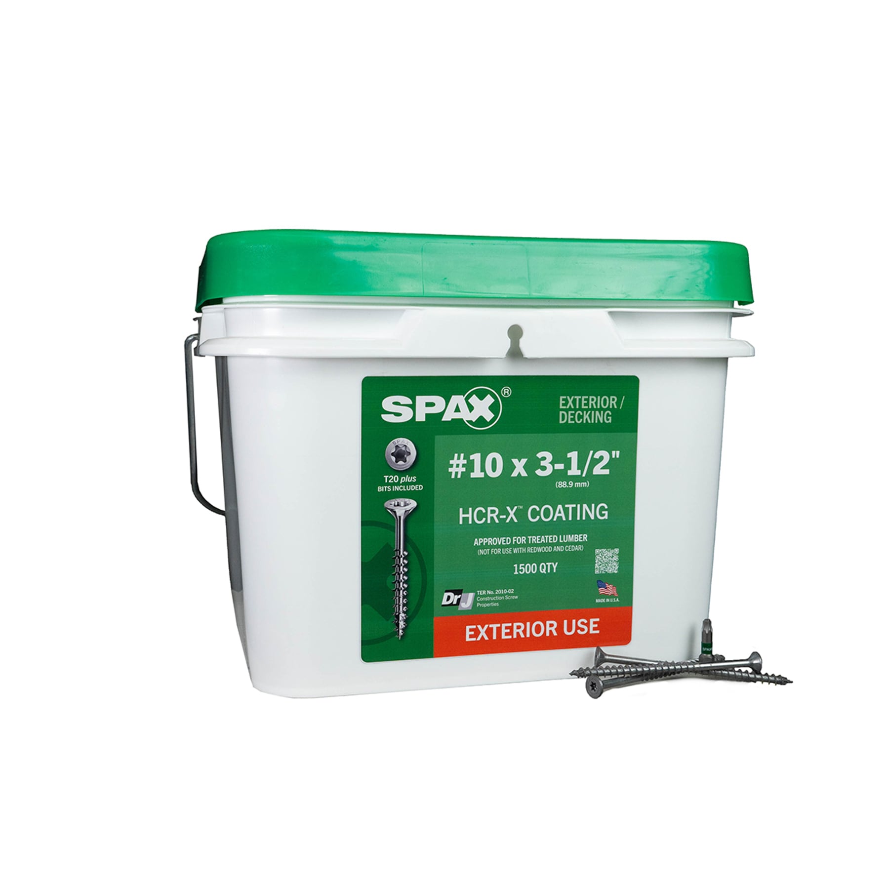SPAX 3191670500900 Multi-Material #10 x 3-1/2-in Double-barrier Exterior Wood screws ( 1500 -Per Box )