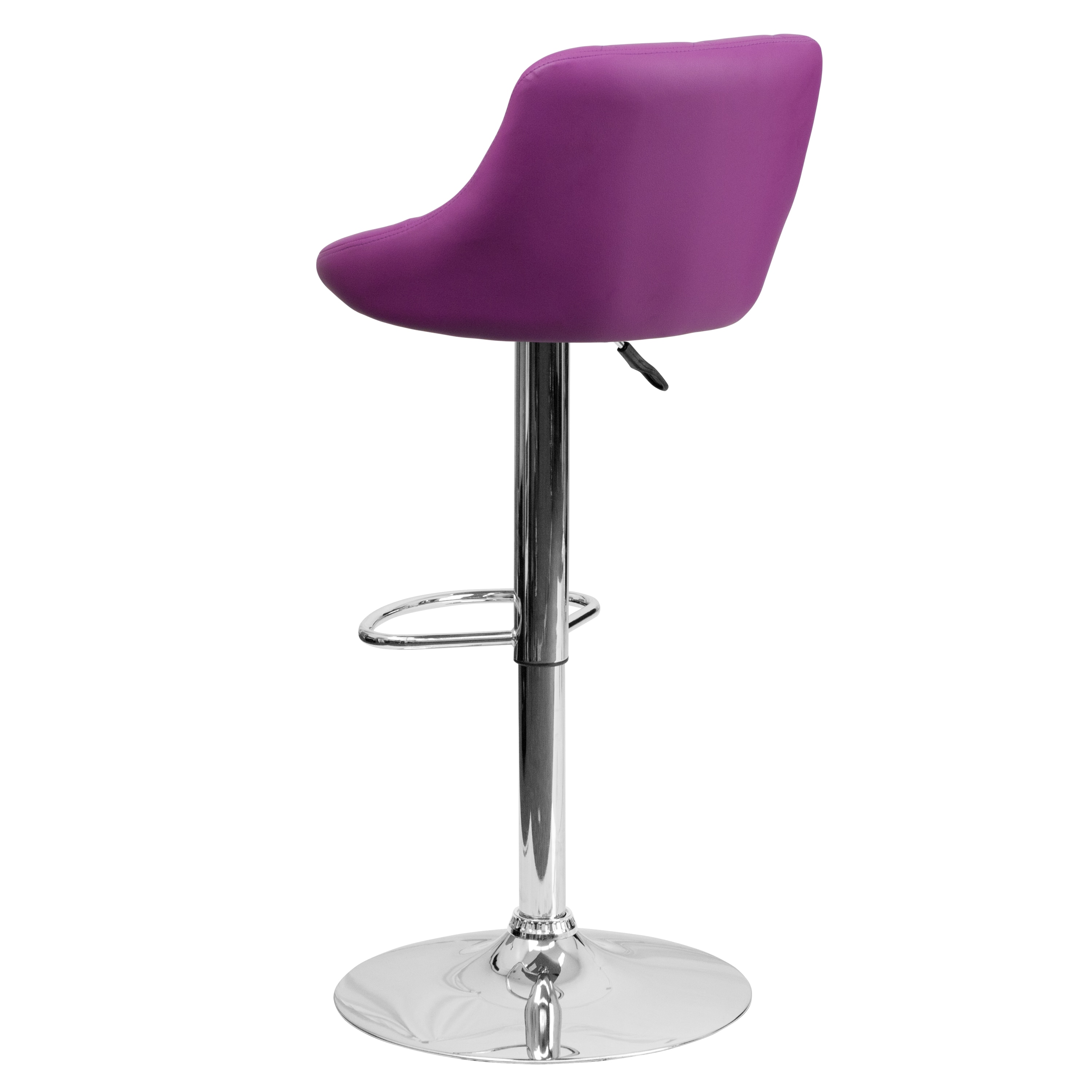 Flash Furniture Purple 32 in H Adjustable height Upholstered