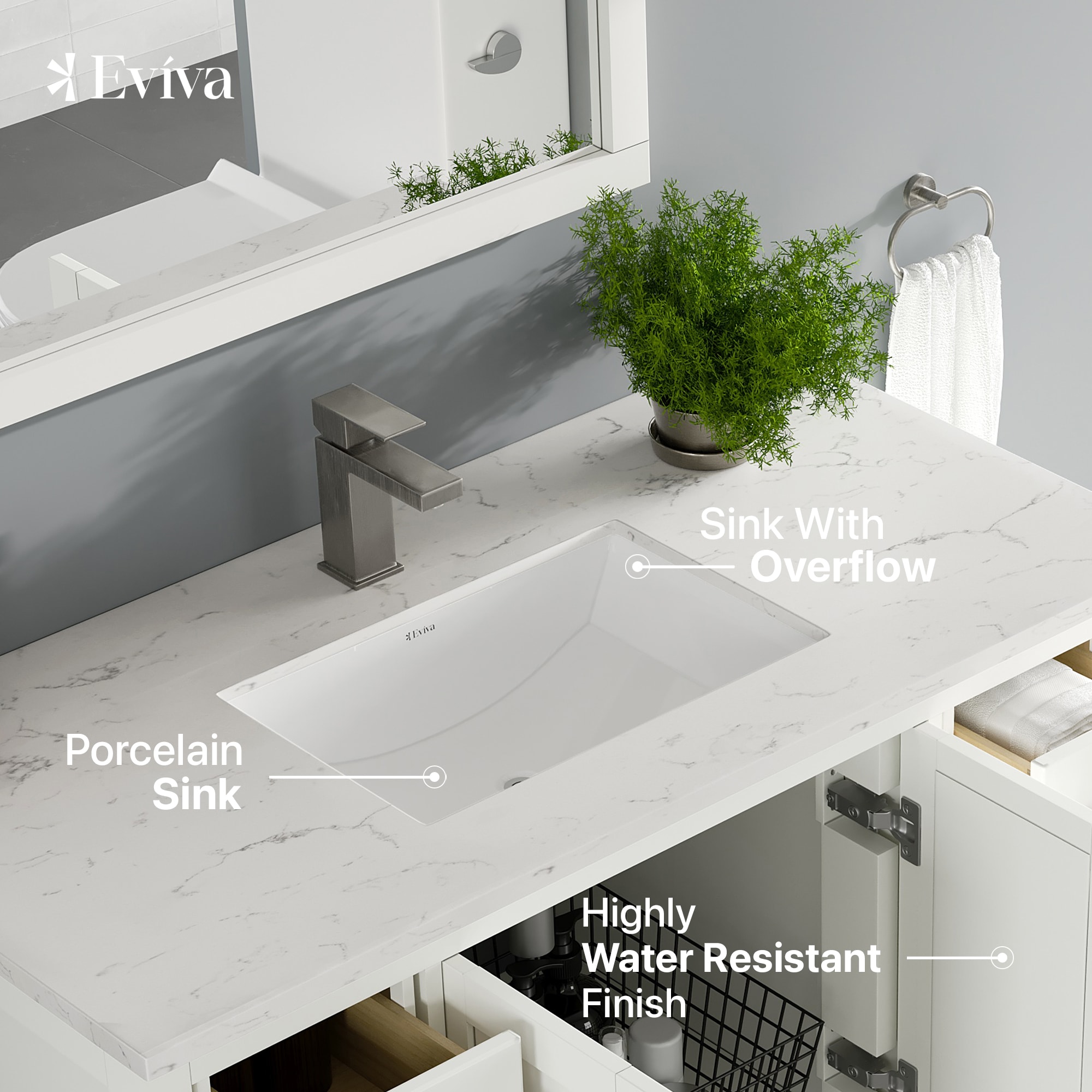 Eviva TVN414-42X18WH Bath-Vanity-Combo - View #3