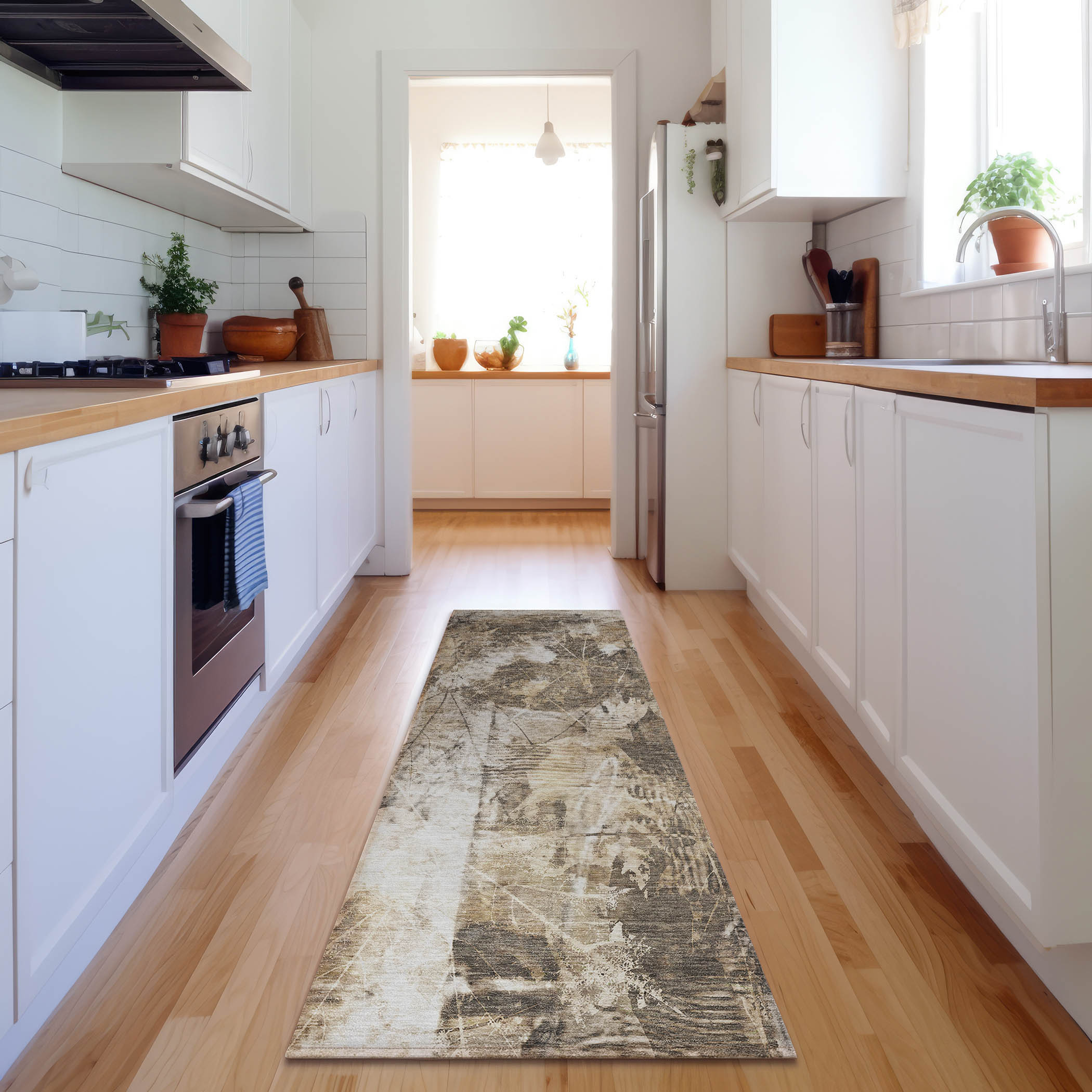 Addison Rugs AMF517GY9X12 Mayfield AMF517GY 9 x 12 (ft) Loomed Polyester Gray Rectangular Indoor Abstract Machine washable Area rug