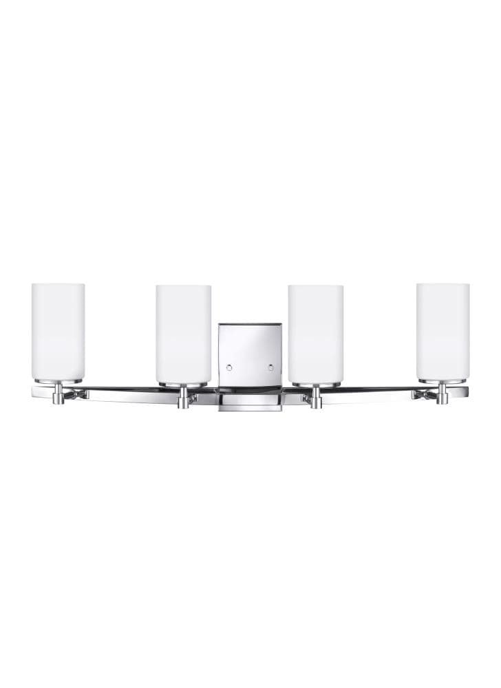 Generation Lighting 4424604-05 Alturas 30.5-in 4 -Light Polished Chrome Modern/contemporary Vanity light
